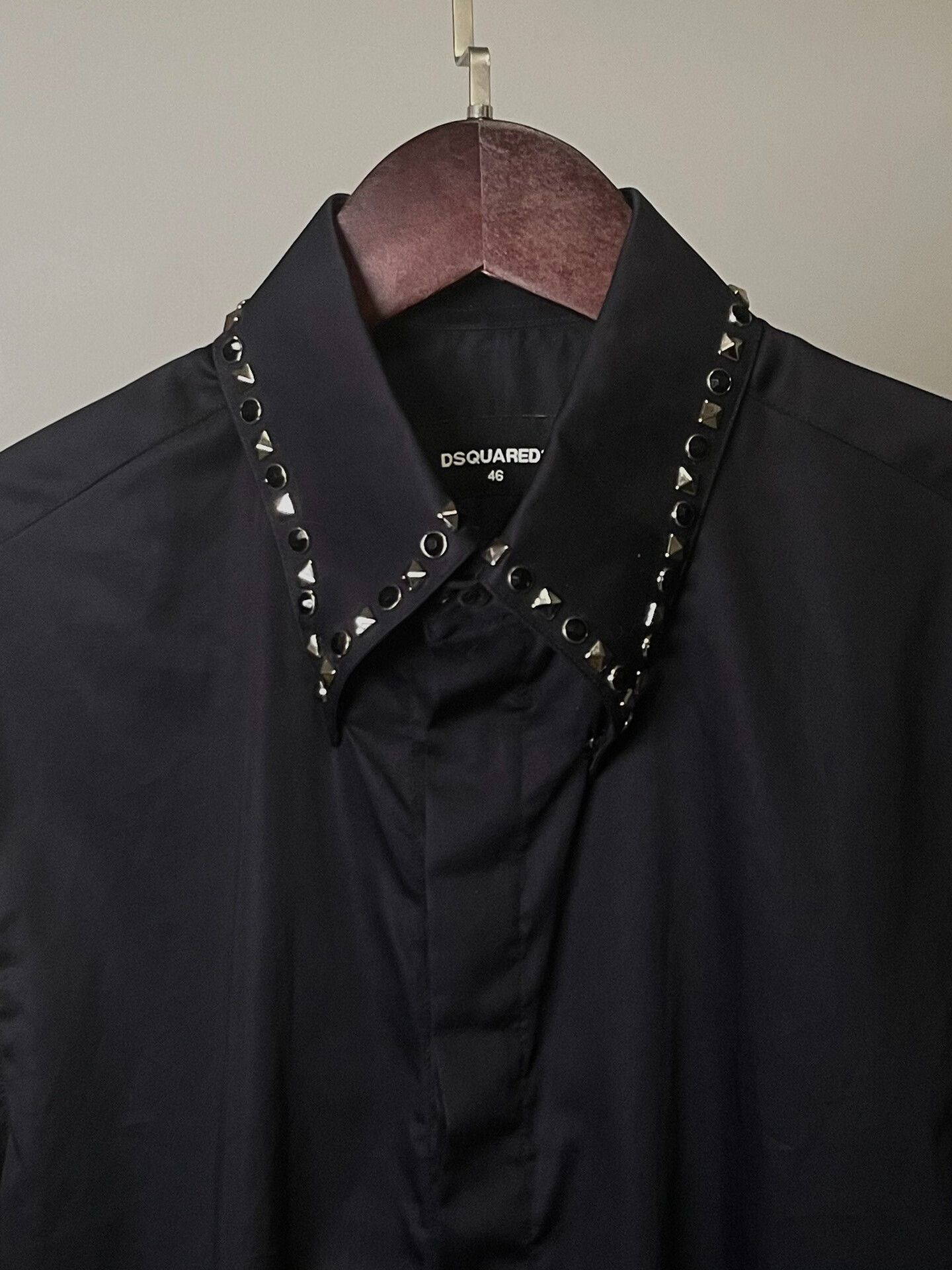 Dsquared2 dsquared2 black studded shirt with gems Size US M / EU 48-50 / 2 - 1 Thumbnail