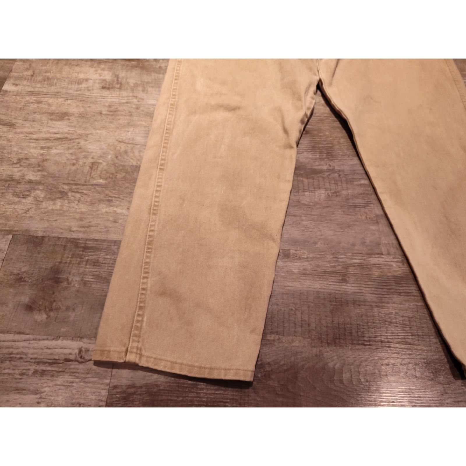 Wrangler VINTAGE Wrangler Men's Jeans 42X30 Tan Cotton 5-Pocket USA Cowboy 90s Size US 42 / EU 58 - 5 Thumbnail