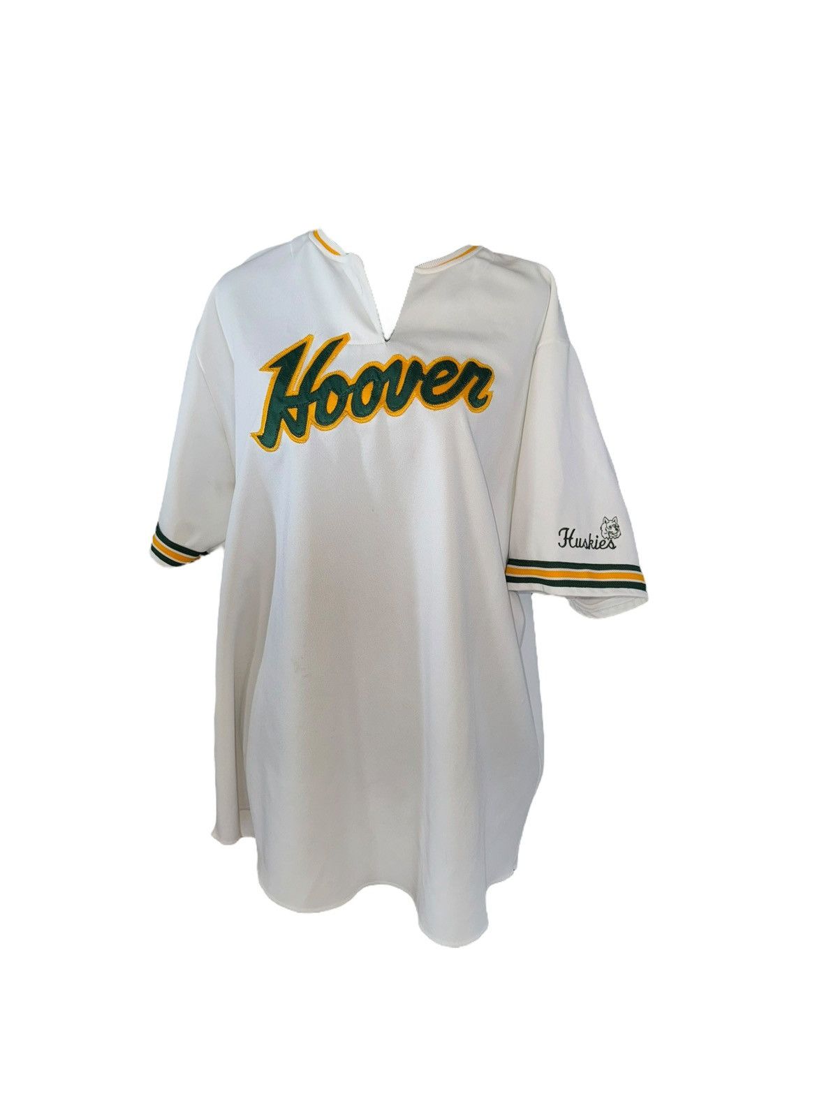Vintage VTG 90s Made in USA HOOVER jersey in green and yellow sz 2xl Size US XXL / EU 58 / 5 - 1 Thumbnail