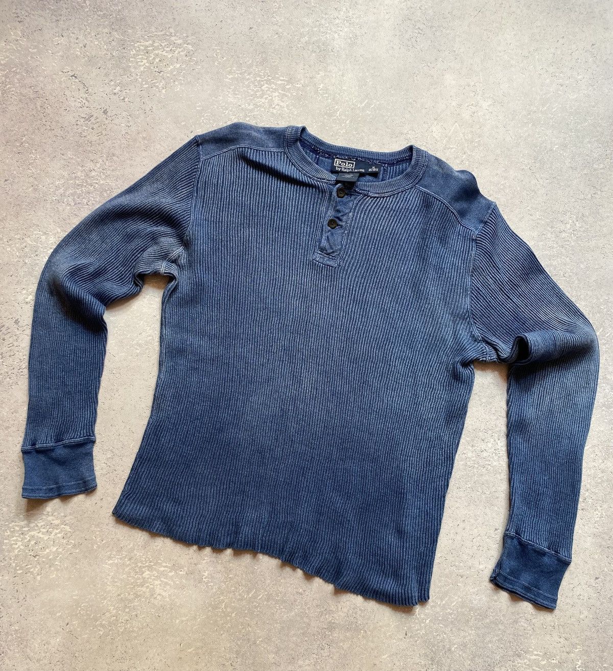 Polo Ralph Lauren Vintage Blue Polo Ralph Lauren Mens Sweater Size XL Size US XL / EU 56 / 4 - 2 Thumbnail