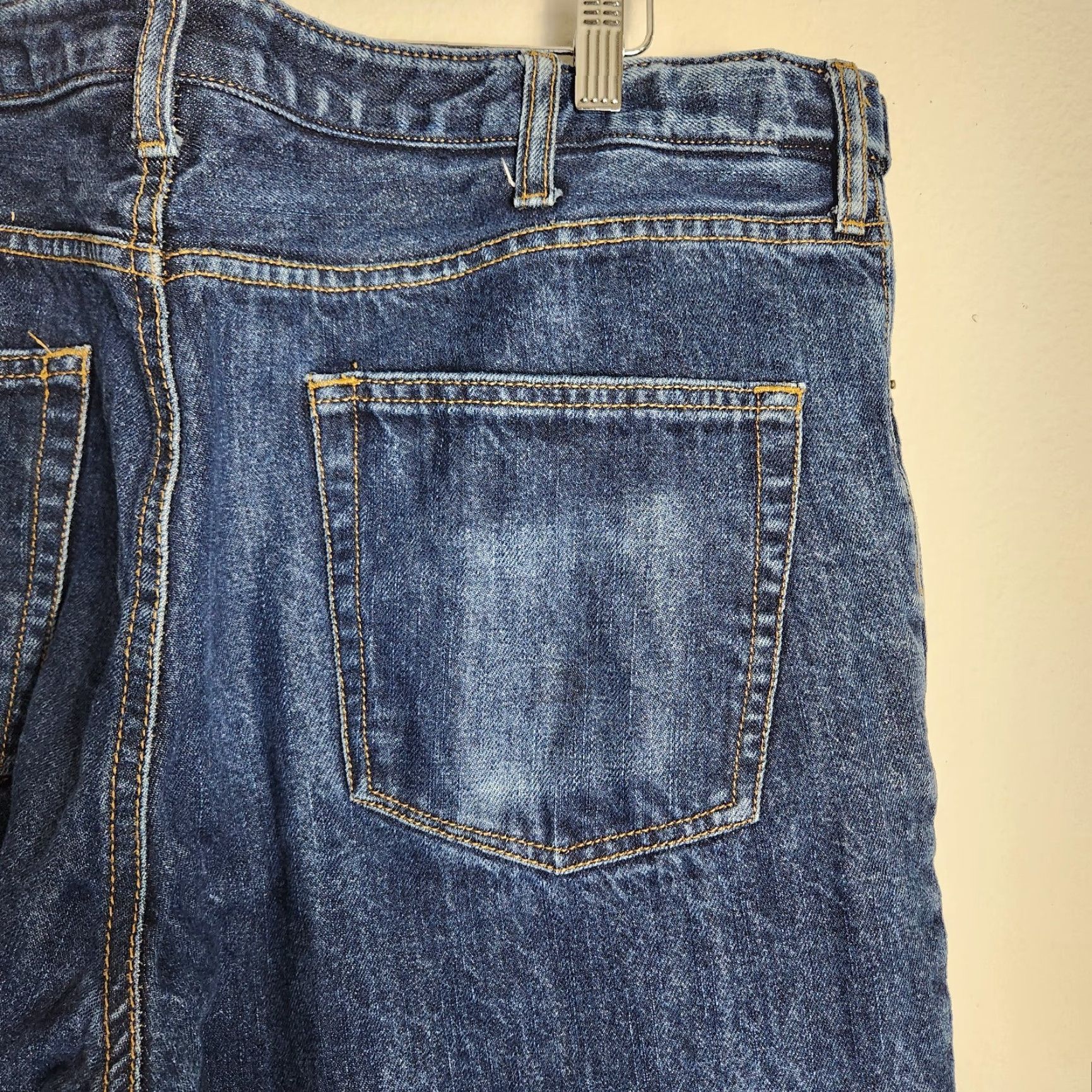 Lands' End Lands' End Mens Jeans Comfort Waist Flannel-Lined Tapered Leg 38x29 Blue Denim 5-Pocket Regular Rise Mid Zipper Size US 38 / EU 54 - 6 Thumbnail