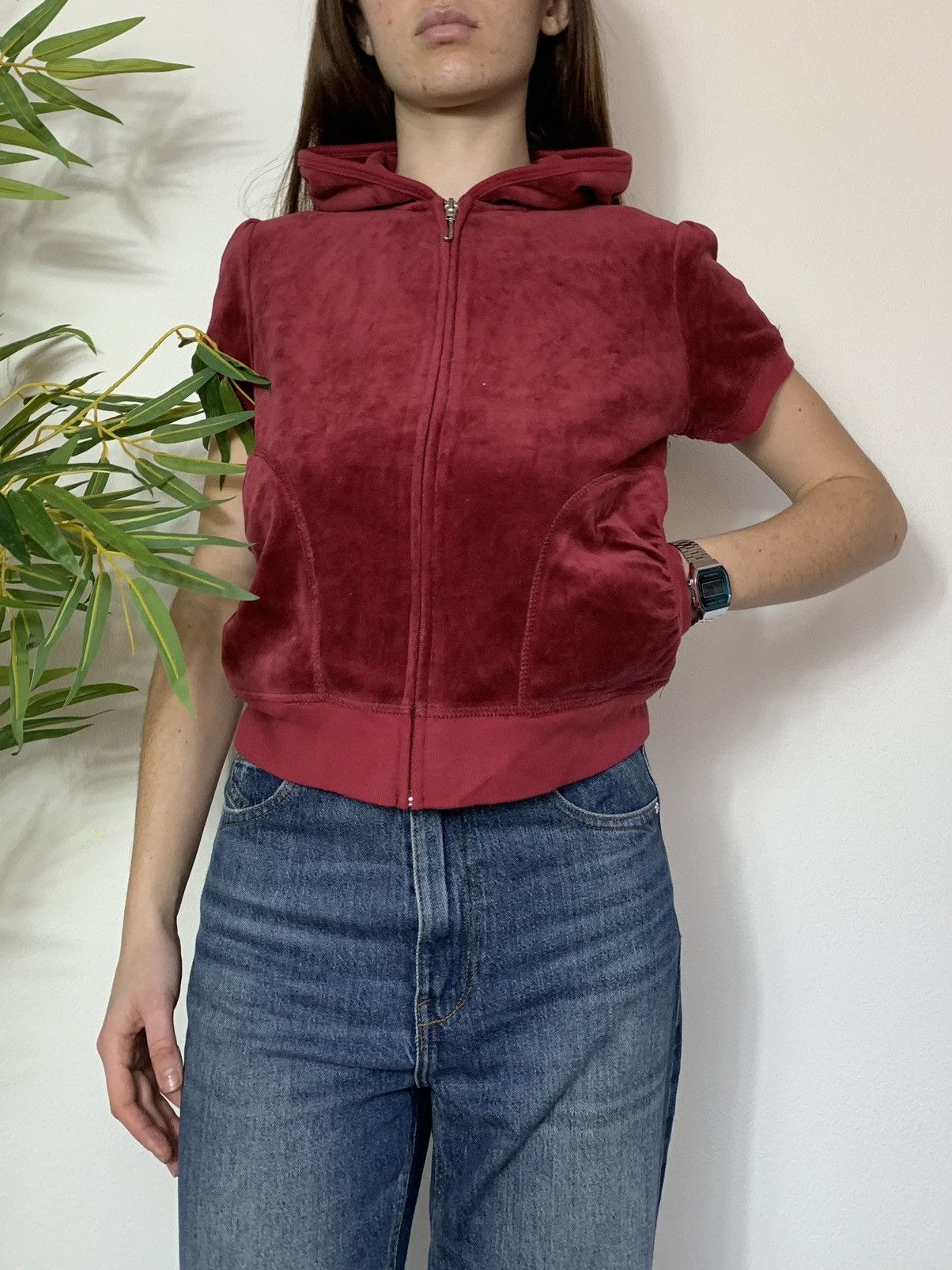Vintage VINTAGE JUICY COUTURE VELOUR ZIP UP HOODIE Size XL / US 12-14 / IT 48-50 - 4 Thumbnail