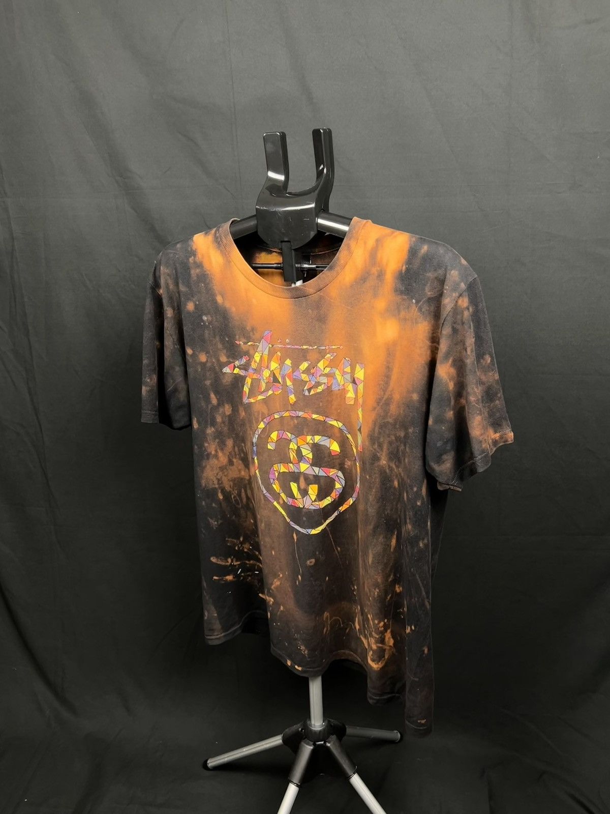 Vintage Stussy big logo tie dye t-shirt