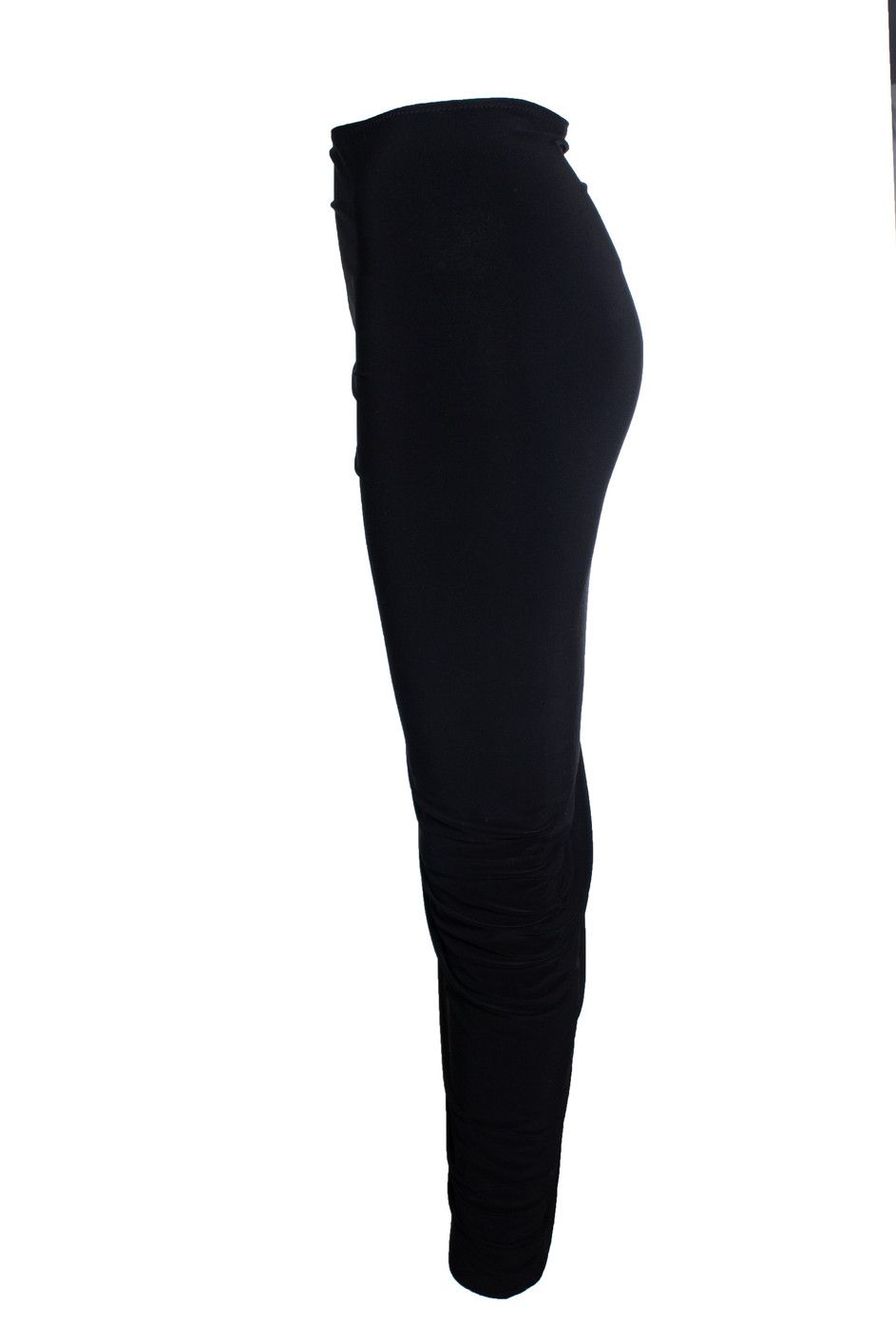 Norma Kamali Norma Kamali, Diana side drape long skirt in black Size 28" / US 6 / IT 42 - 4 Thumbnail
