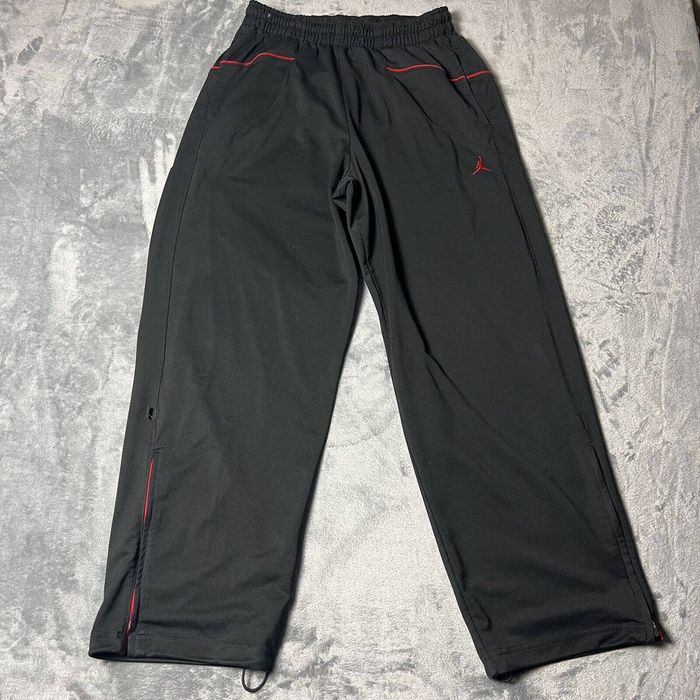 Jordan Brand VINTAGE Air Jordan Track Pants Mens L Black Red Baggy Y2K