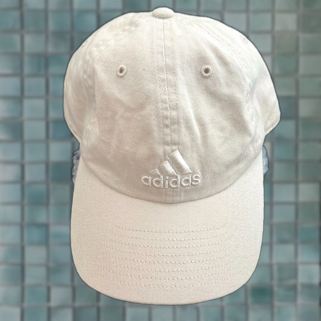 Adidas Adidas Womens Golf Hat White Poplin Adjustable White Cap Mens? Wait. Size ONE SIZE - 1 Thumbnail