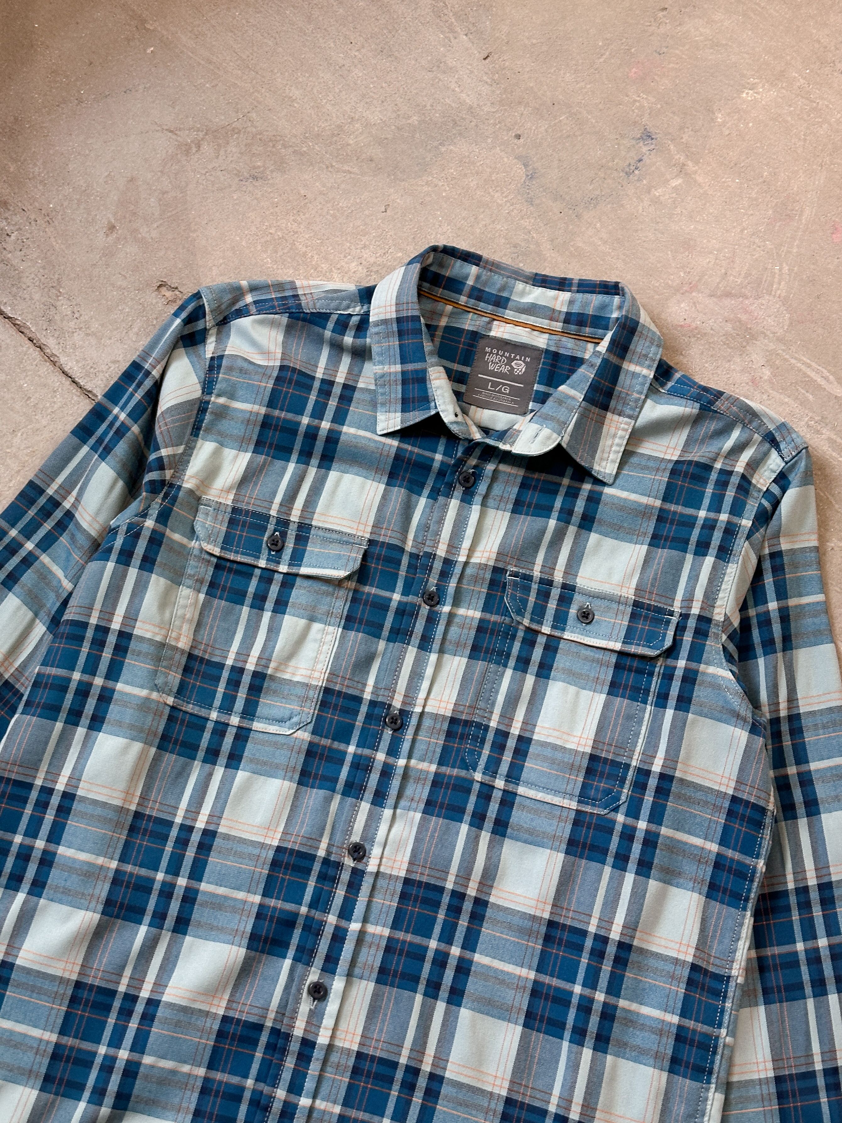 Mountain Hardwear Mountain Hardwear Blue Check Shirt Size US L / EU 52-54 / 3 - 2 Thumbnail
