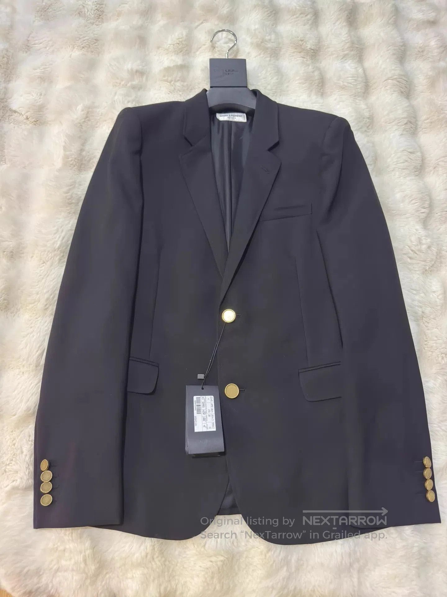 Saint Laurent Paris Black Single. Size US M / EU 48-50 / 2 - 1 Thumbnail