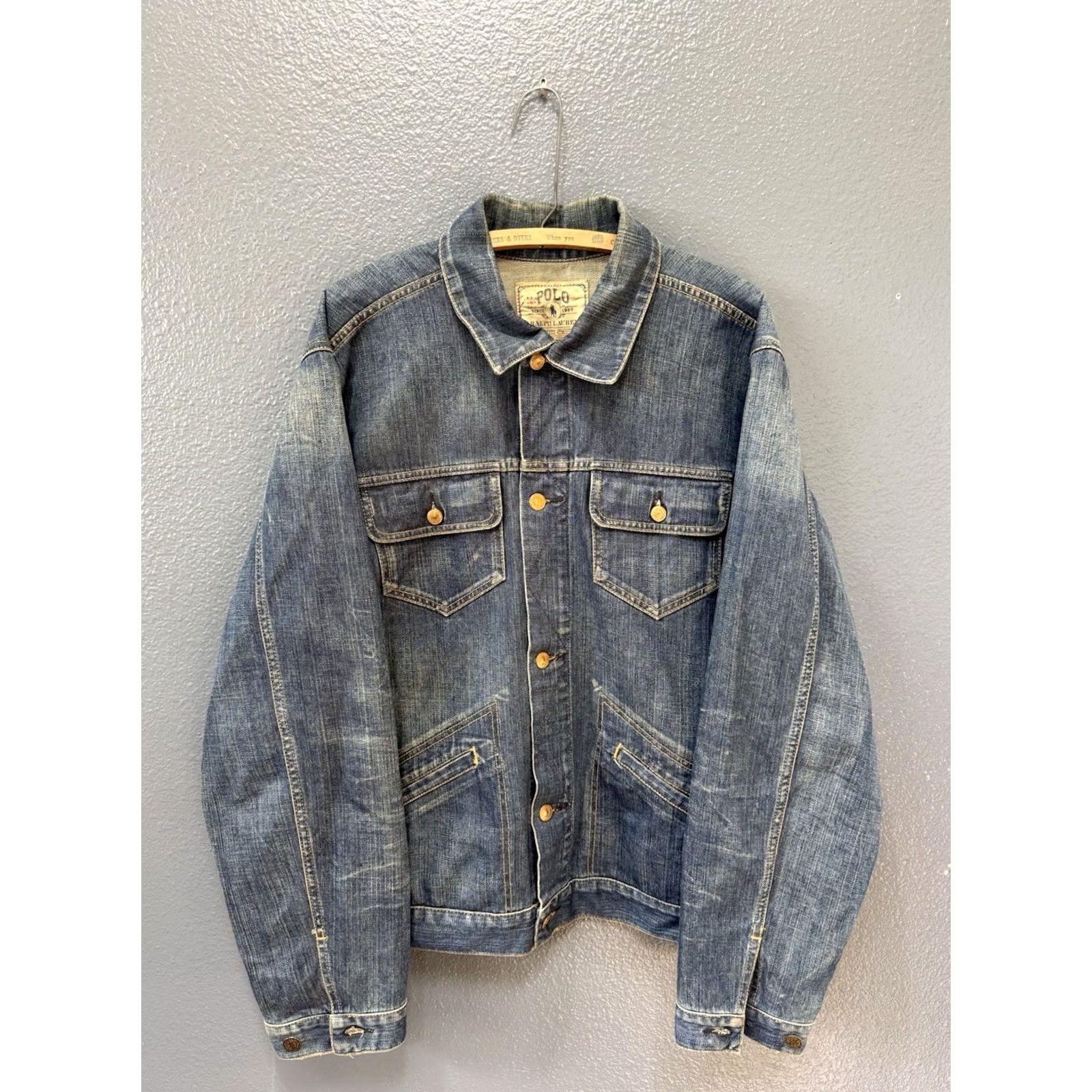 Polo Ralph Lauren Polo Ralph Lauren Jacket Denim Chore 2007 Sullivan XL Men’s Blue Size US XL / EU 56 / 4 - 3 Thumbnail