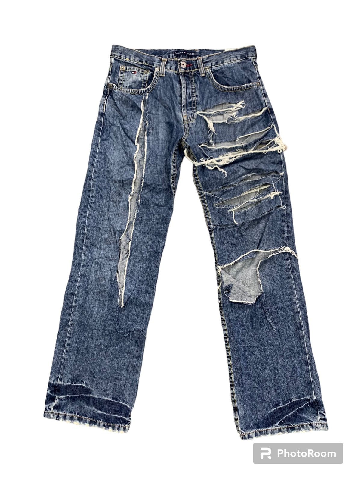 Tommy Hilfiger Distress Tommy Hilfiger Denim Pant Size US 33 - 1 Thumbnail
