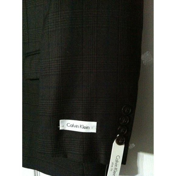 Calvin Klein CALVIN KLEIN MEN'S NEW POLYESTER BLEND JACKET BLAZER SZ :40R Size 40R - 3 Thumbnail