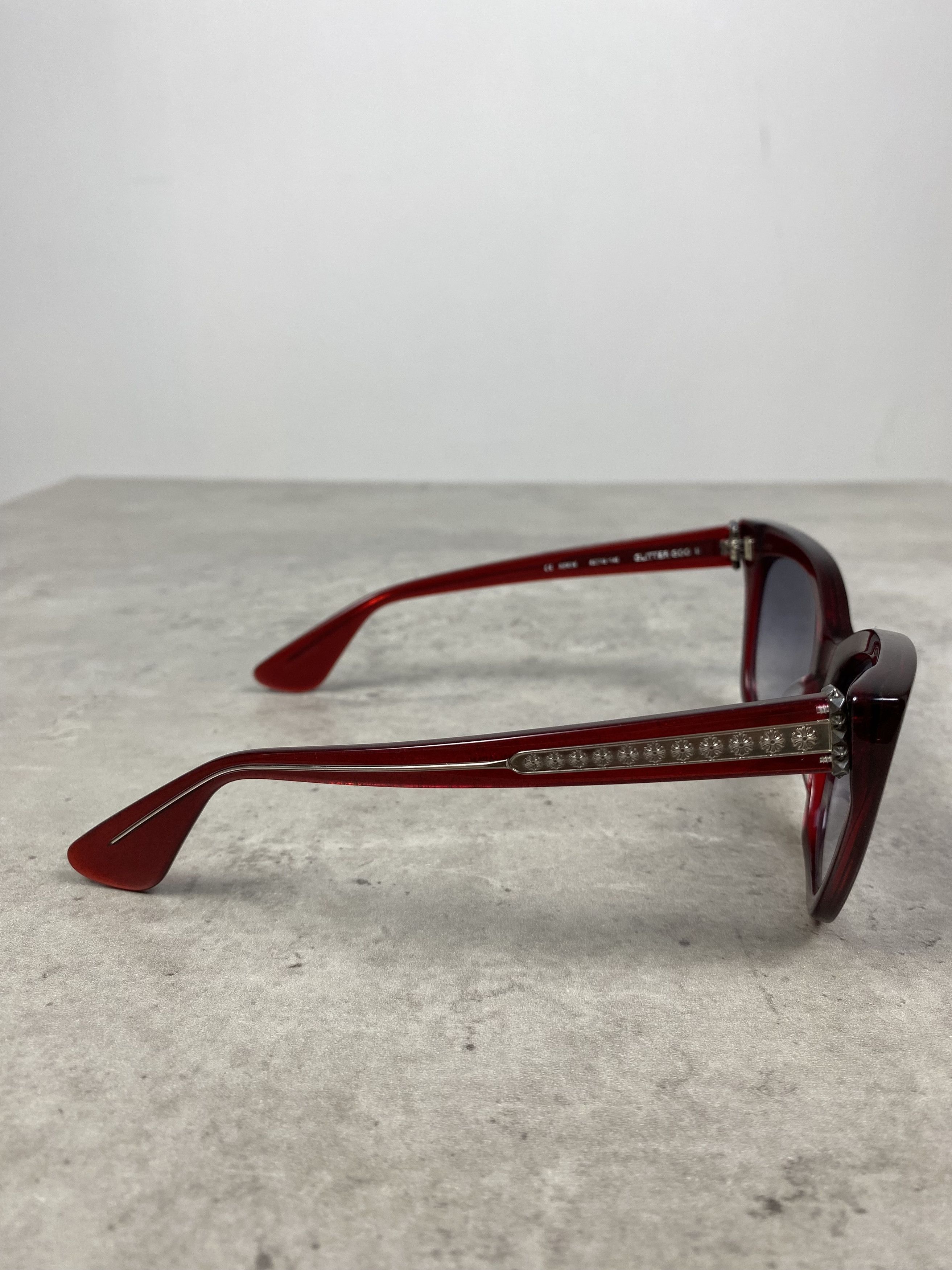 Chrome Hearts Chrome Hearts GLITTER GOO II RCRYS Sunglasses Red Size ONE SIZE - 3 Thumbnail