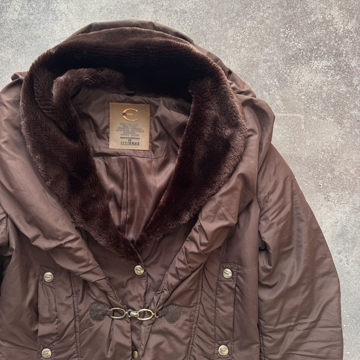 Roberto Cavalli Just Cavalli by Roberto Cavalli Faux Fur Details Jacket Size M / US 6-8 / IT 42-44 - 6 Thumbnail