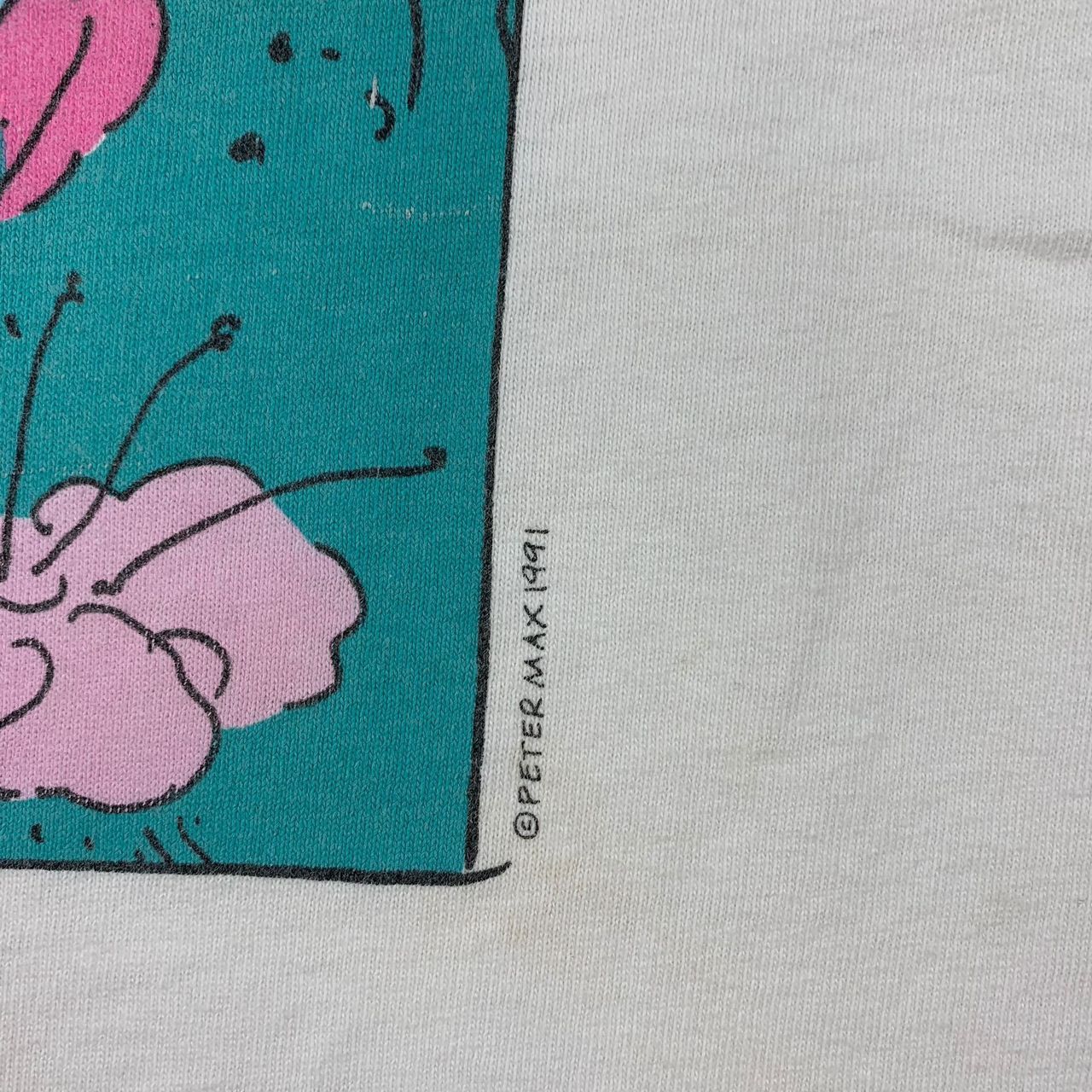 Art Comes First × Vintage Vintage PETER MAX floral reflection details canvas art tee Size US L / EU 52-54 / 3 - 9 Thumbnail
