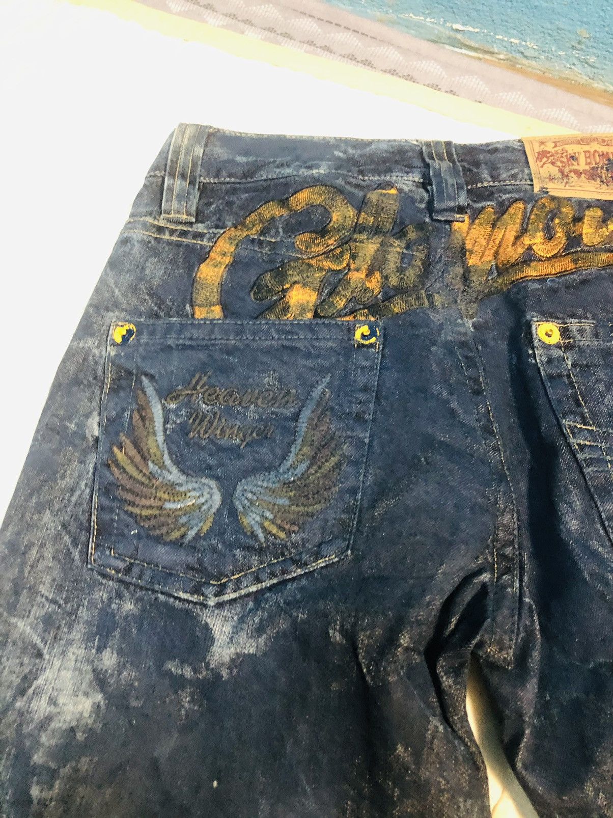 Japanese Brand Sky Bomber Mini Jeans (10) Size US 28 / EU 44 - 16 Thumbnail