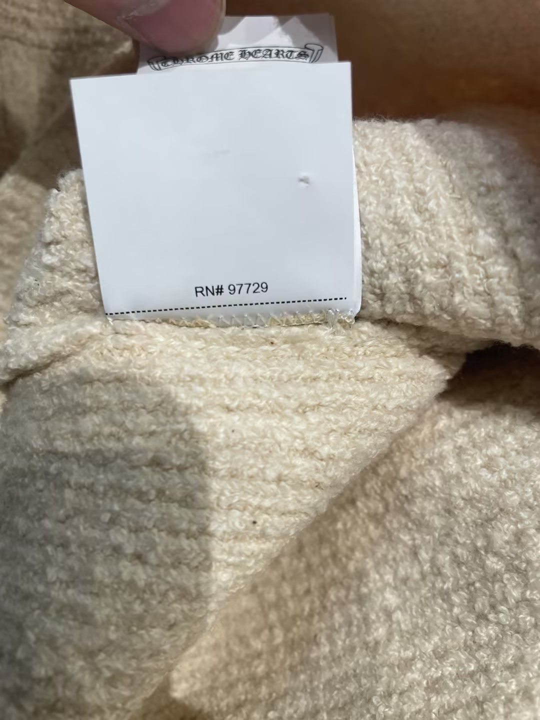 Chrome Hearts Chrome Hearts Knitted Cream Cheetah Patch Sweater Size XS / US 0-2 / IT 36-38 - 10 Thumbnail