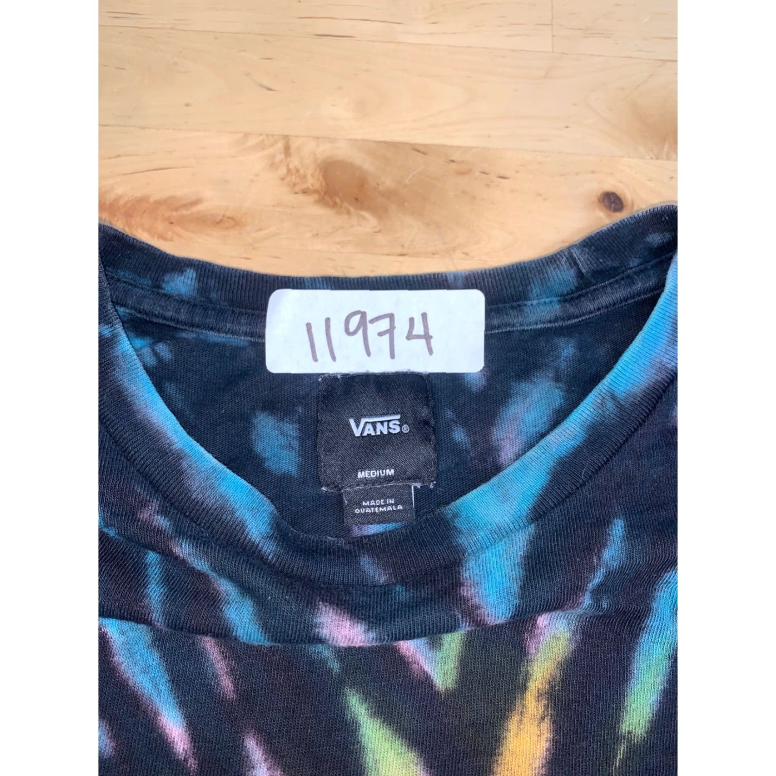 Vans Vans Off the Wall Shirt Mens M Black Acid Wash Grunge 11974 Size US M / EU 48-50 / 2 - 3 Thumbnail