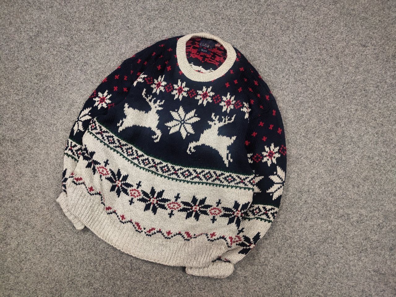 Vintage Vintage 90's Old Glory USA Knit Pattern sweater Ralph lauren Size US L / EU 52-54 / 3 - 4 Thumbnail