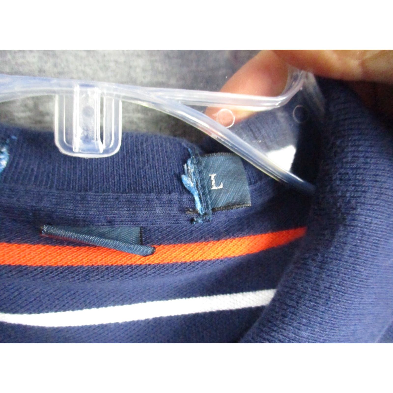 Polo Ralph Lauren VINTAGE Polo Ralph Lauren Shirt Large Men Blue Orange Stripe White Pony Polo Shirt L Men Blue Orange Stripe Size US L / EU 52-54 / 3 - 5 Thumbnail
