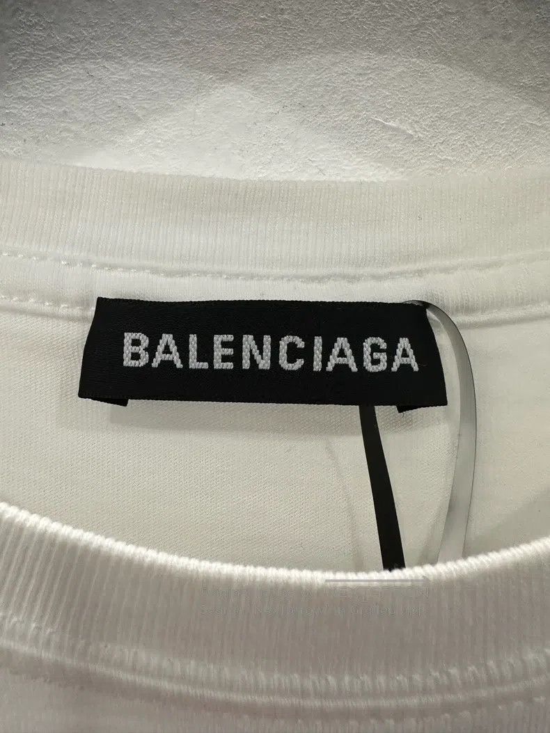 Balenciaga Balenciaga Double B Letter Logo White Short Sleeve Size US XS / EU 42 / 0 - 5 Thumbnail