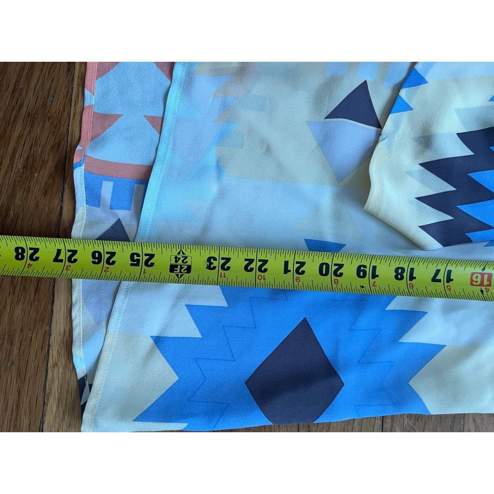 Hunter Hunter Dixon Yellow USA made Blouse‎ Tie Neckline M A001846 Size M / US 6-8 / IT 42-44 - 4 Thumbnail