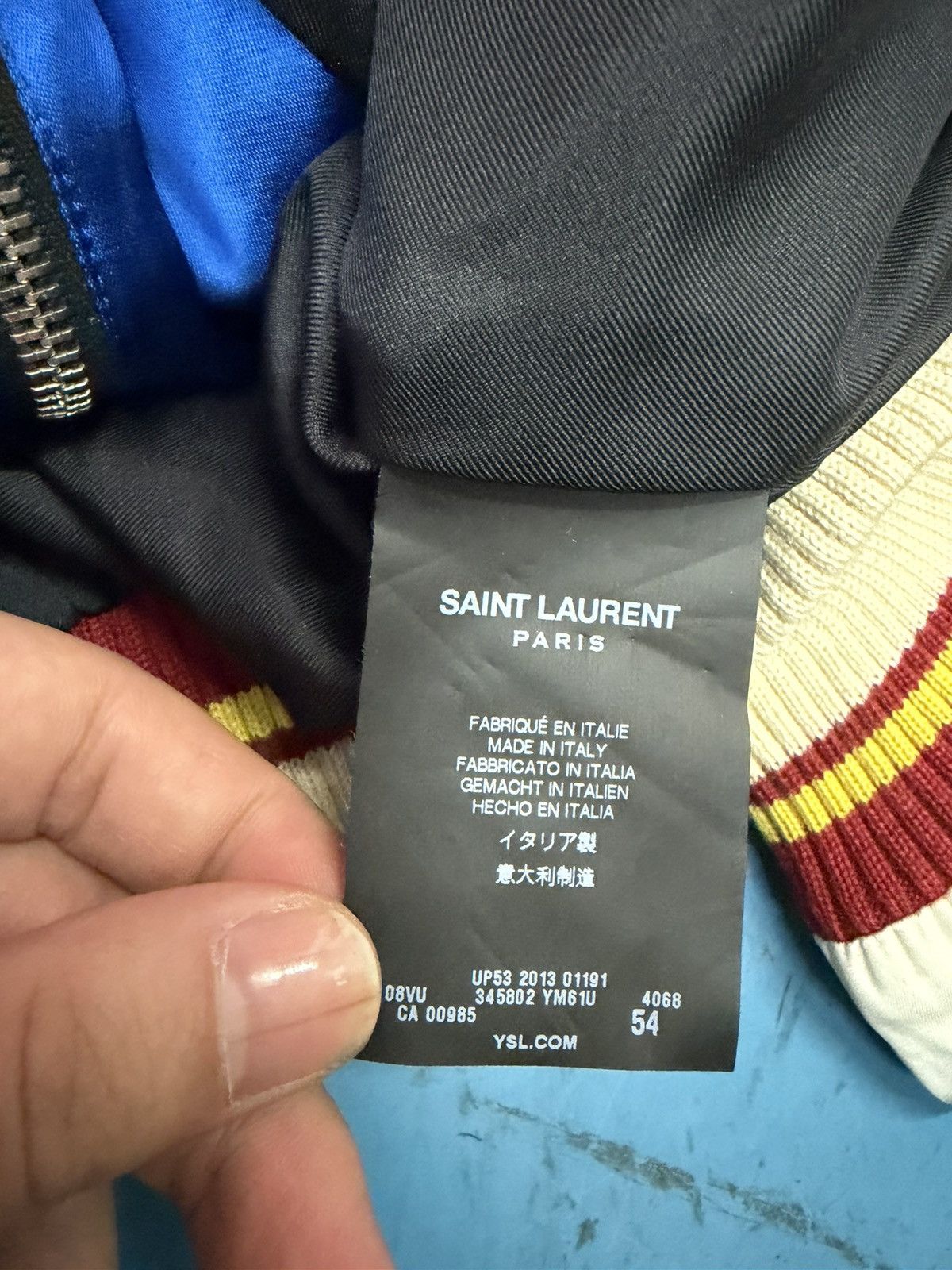 Saint Laurent Paris SAINT LAURENT SS14 SILK BOMBER Size US L / EU 52-54 / 3 - 5 Thumbnail