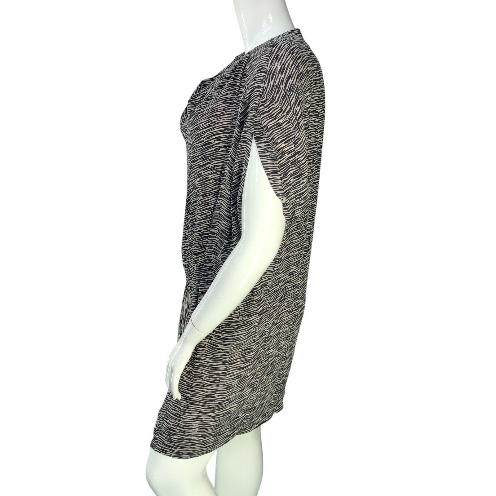 Nicole Farhi Nicole Farhi Size 12 Dress Shift Silk Drape Neck POCKETS Size XL / US 12-14 / IT 48-50 - 5 Thumbnail