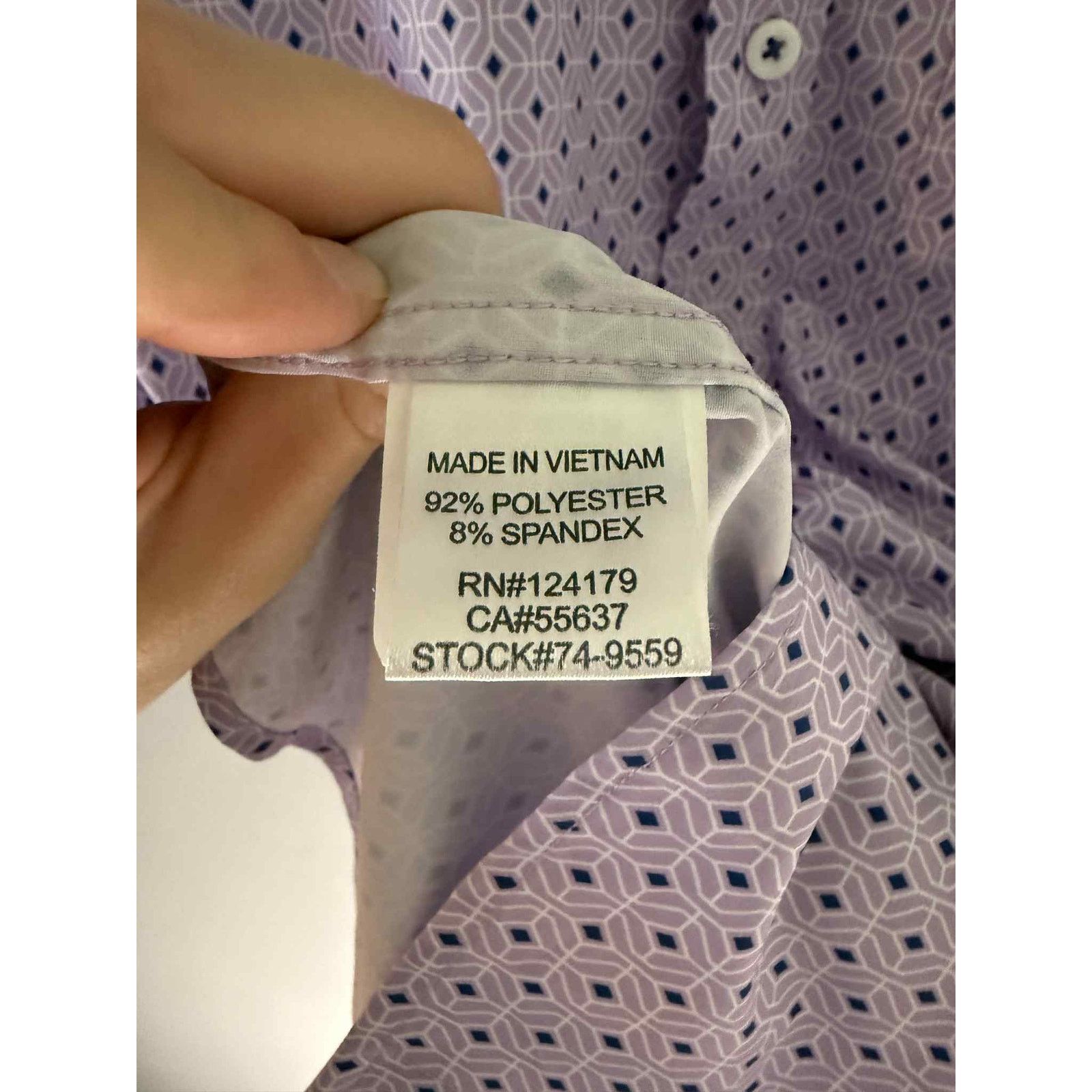 Johnston & Murphy Johnston & Murphy XC4 Extreme Comfort Button-Down Purple Size US S / EU 44-46 / 1 - 6 Thumbnail