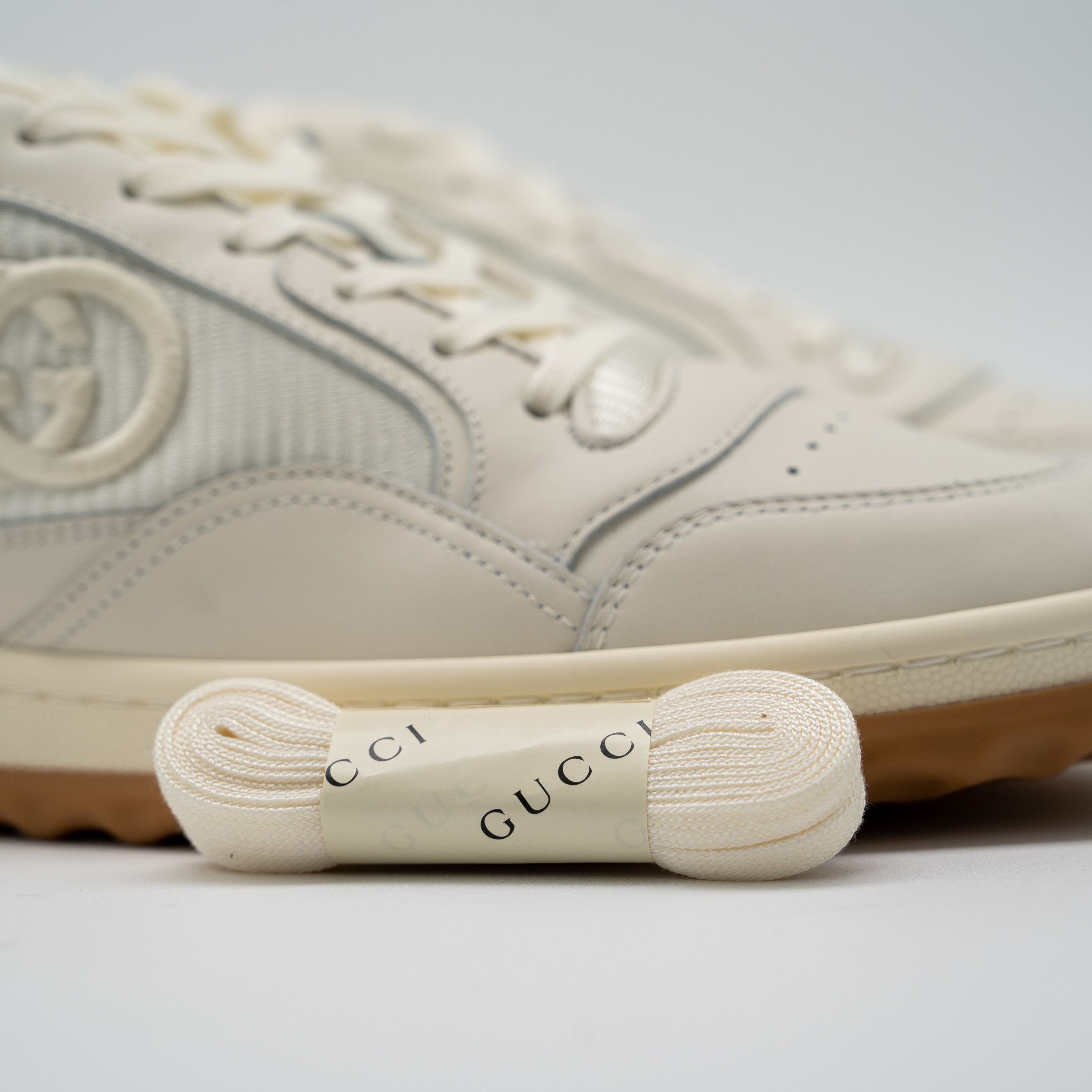 Gucci 40.5G 10.5 US Gucci MAC80 Sneakers White Brown GG Leather Size US 10.5 / IT 40.5 - 12 Thumbnail