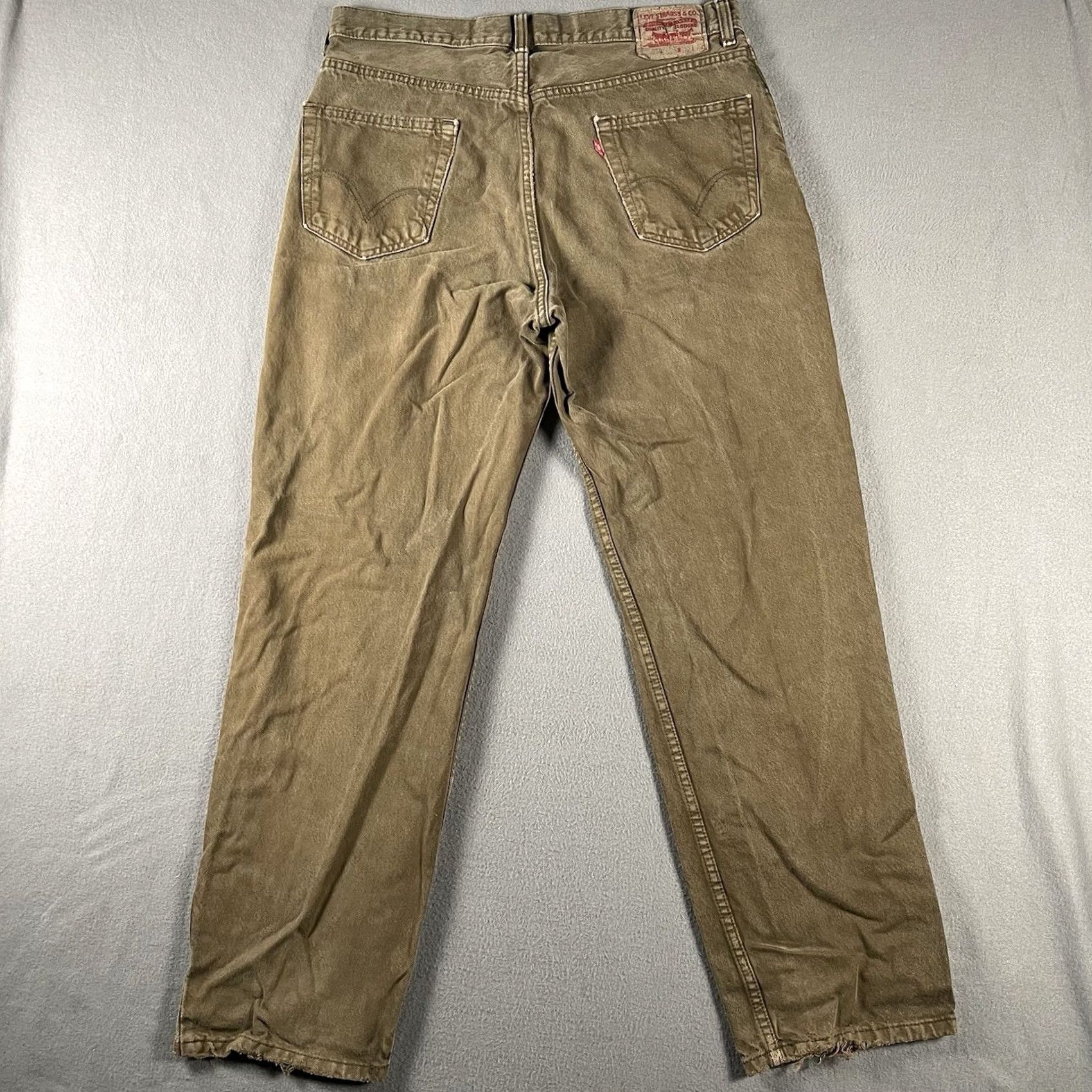 Levi's VINTAGE Levi's 550 Jeans Mens 36x32 Brown Relaxed Tapered Cotton VTG USA Size US 36 / EU 52 - 5 Thumbnail