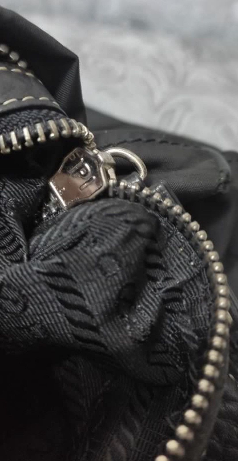 Prada Authentic Prada Nylon Black Crossbody Bag Size ONE SIZE - 7 Thumbnail