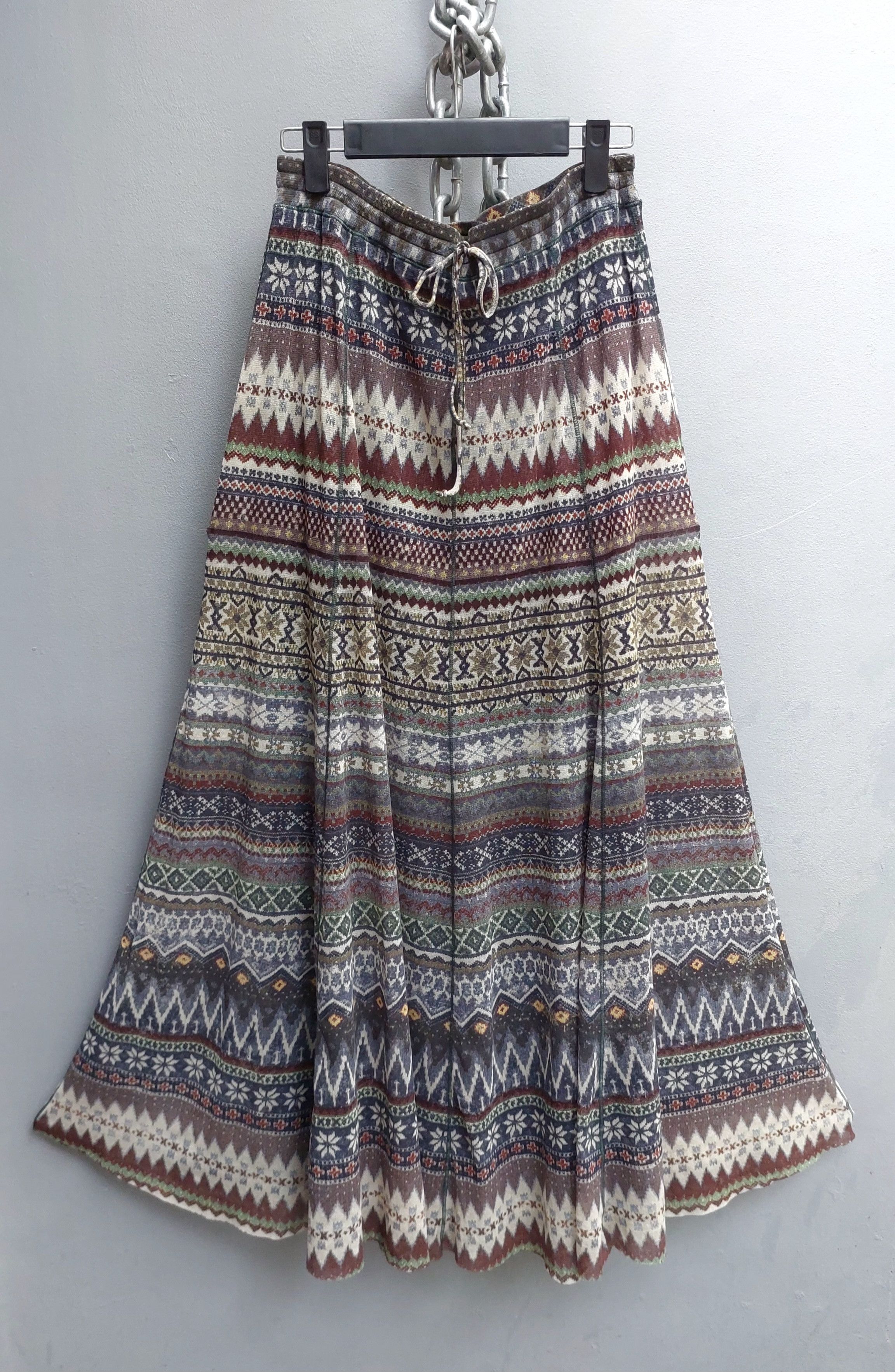 Jean Paul Gaultier Jean Paul Gaultier Tribal Print Mesh Top and Skirt Set Size XL / US 12-14 / IT 48-50 - 12 Thumbnail