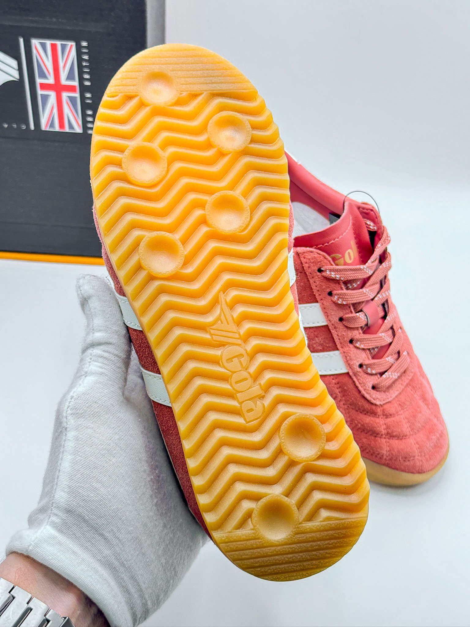Gola Gola Stadium Suede Clay Off White Sneakers Size US 5 / IT 35 - 14 Thumbnail