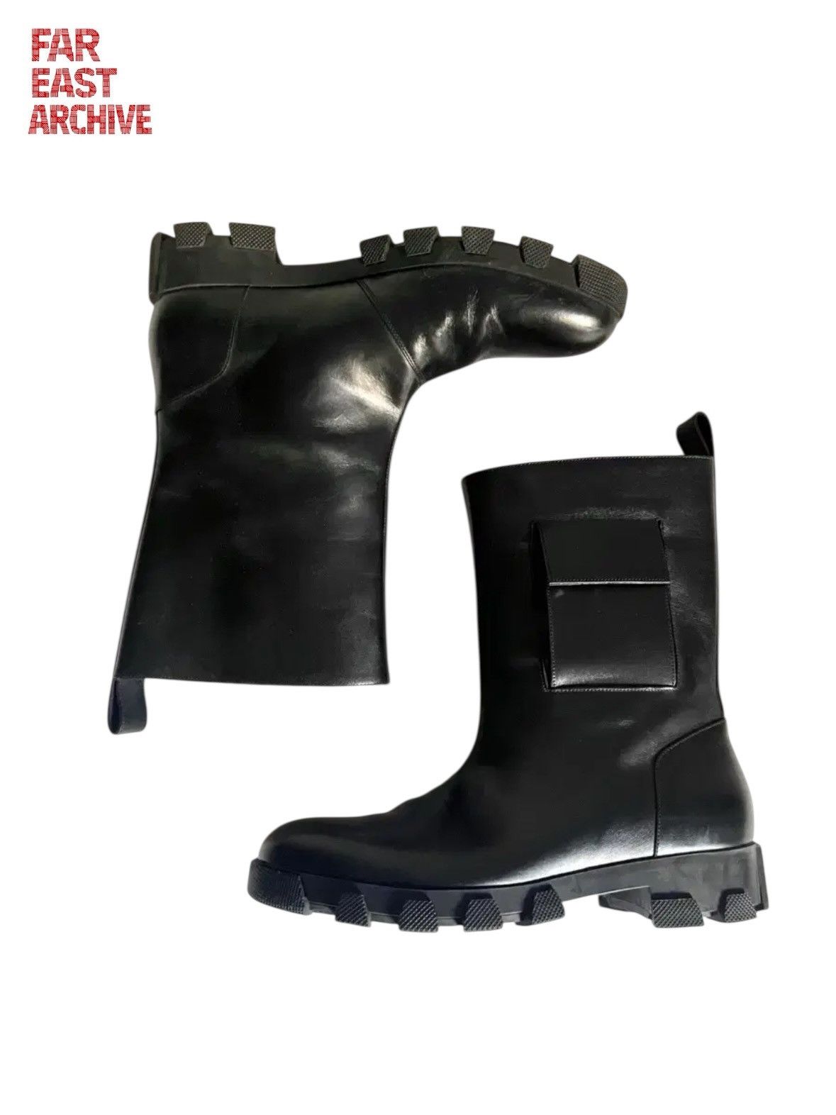 Balenciaga AW15 Balenciaga Leather Combat Boots Size US 7 / EU 40 - 1 Thumbnail