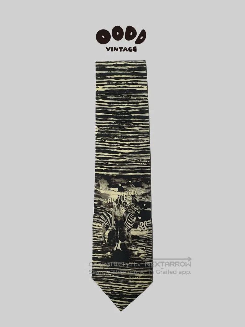 Jean Paul Gaultier Jean Paul Gaultier Zebra Goddess Tie Size ONE SIZE - 1 Thumbnail