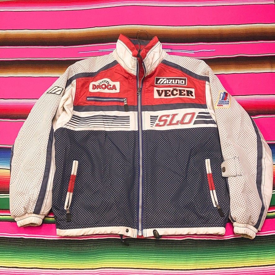 Mizuno VTG 1998 Mizuno Slovenia Ski Team Bomber Jacket Patches 90s Size US S / EU 44-46 / 1 - 1 Thumbnail