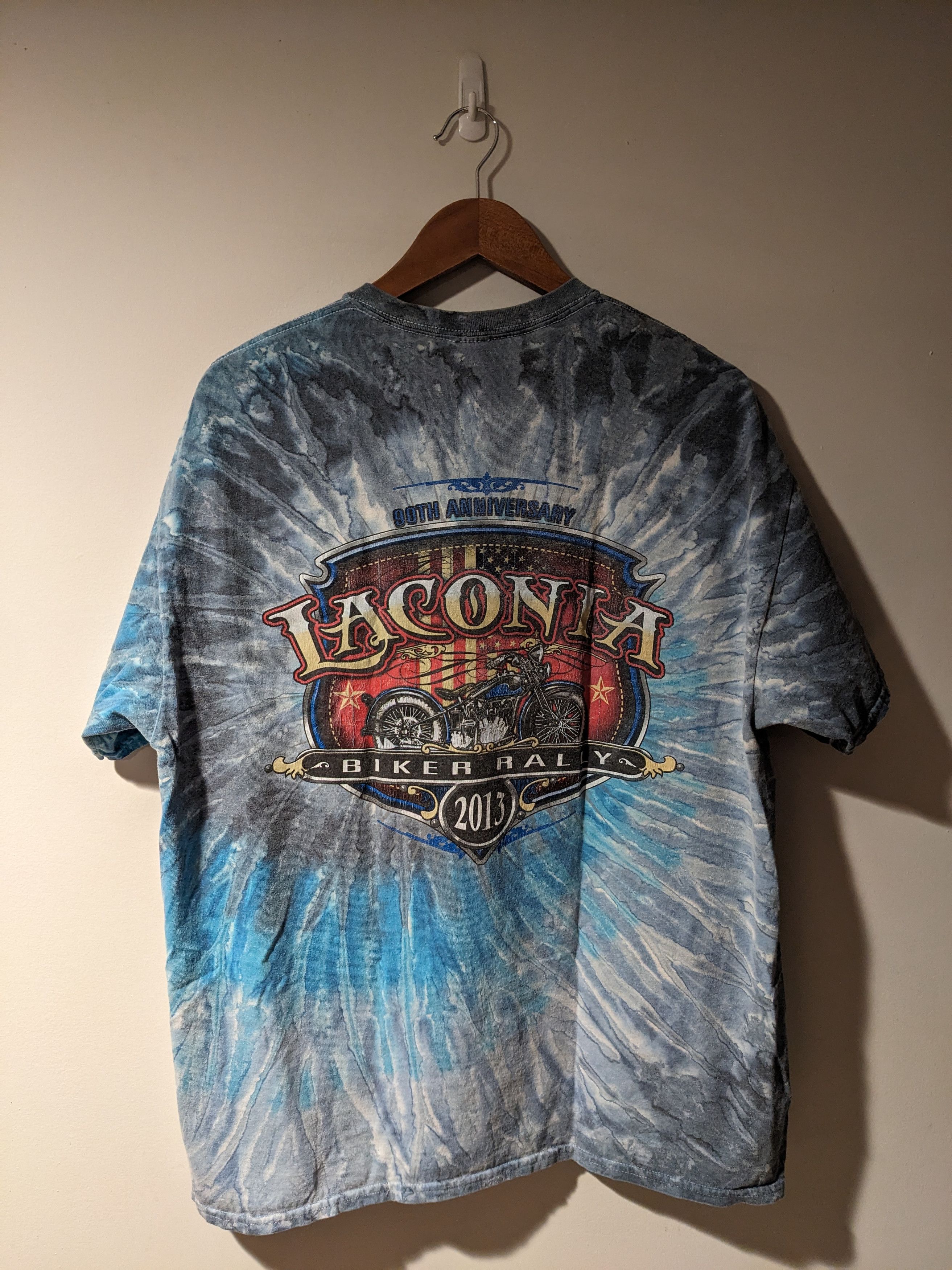 Harley Davidson × Vintage Vintage 2013 Laconia Motorcycle Bike Rally X-Large T-Shirt Size US XL / EU 56 / 4 - 1 Thumbnail