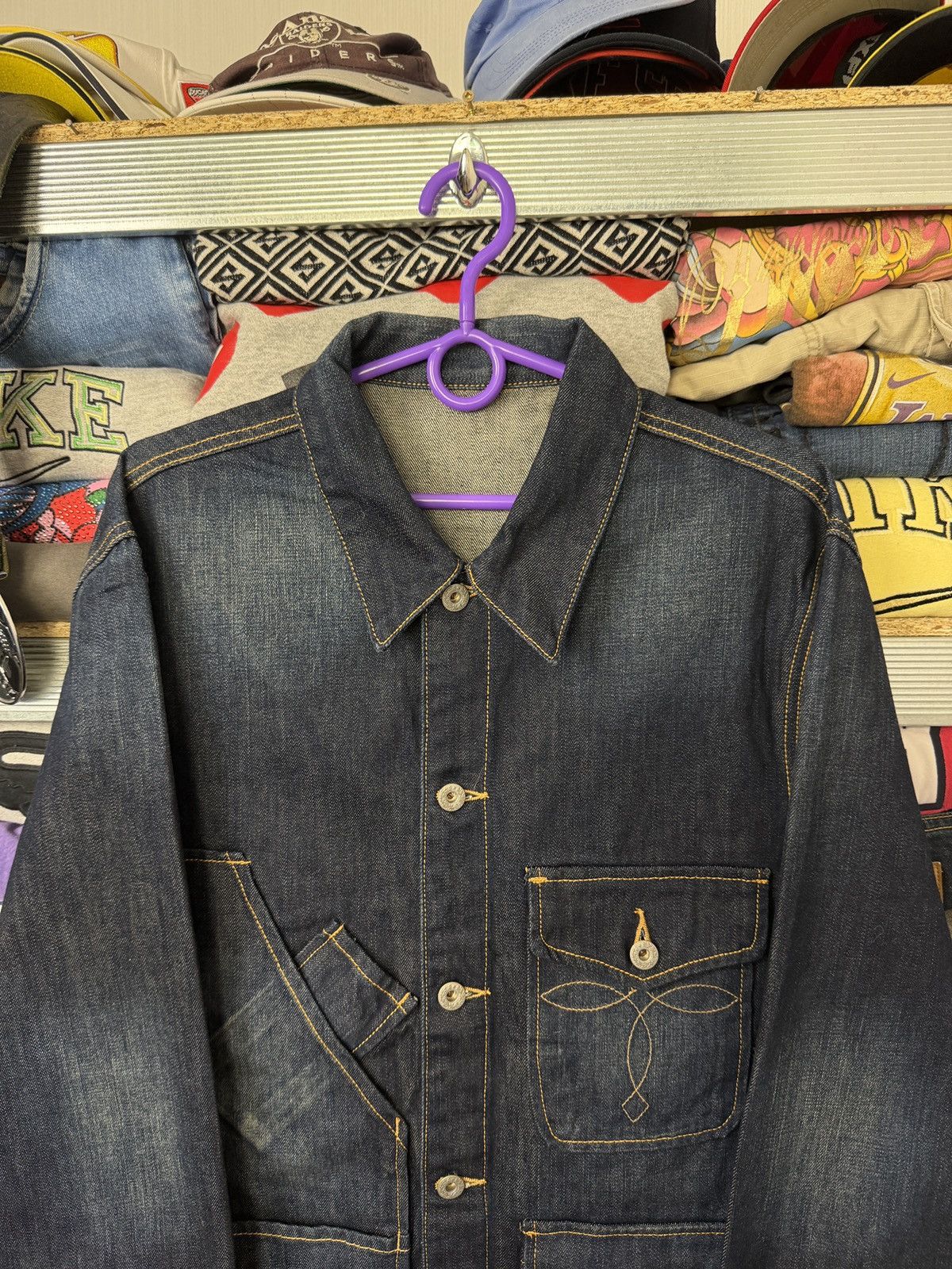 RRL Ralph Lauren RRL Double RL Denim Washed Truck Jacket Size US M / EU 48-50 / 2 - 3 Thumbnail