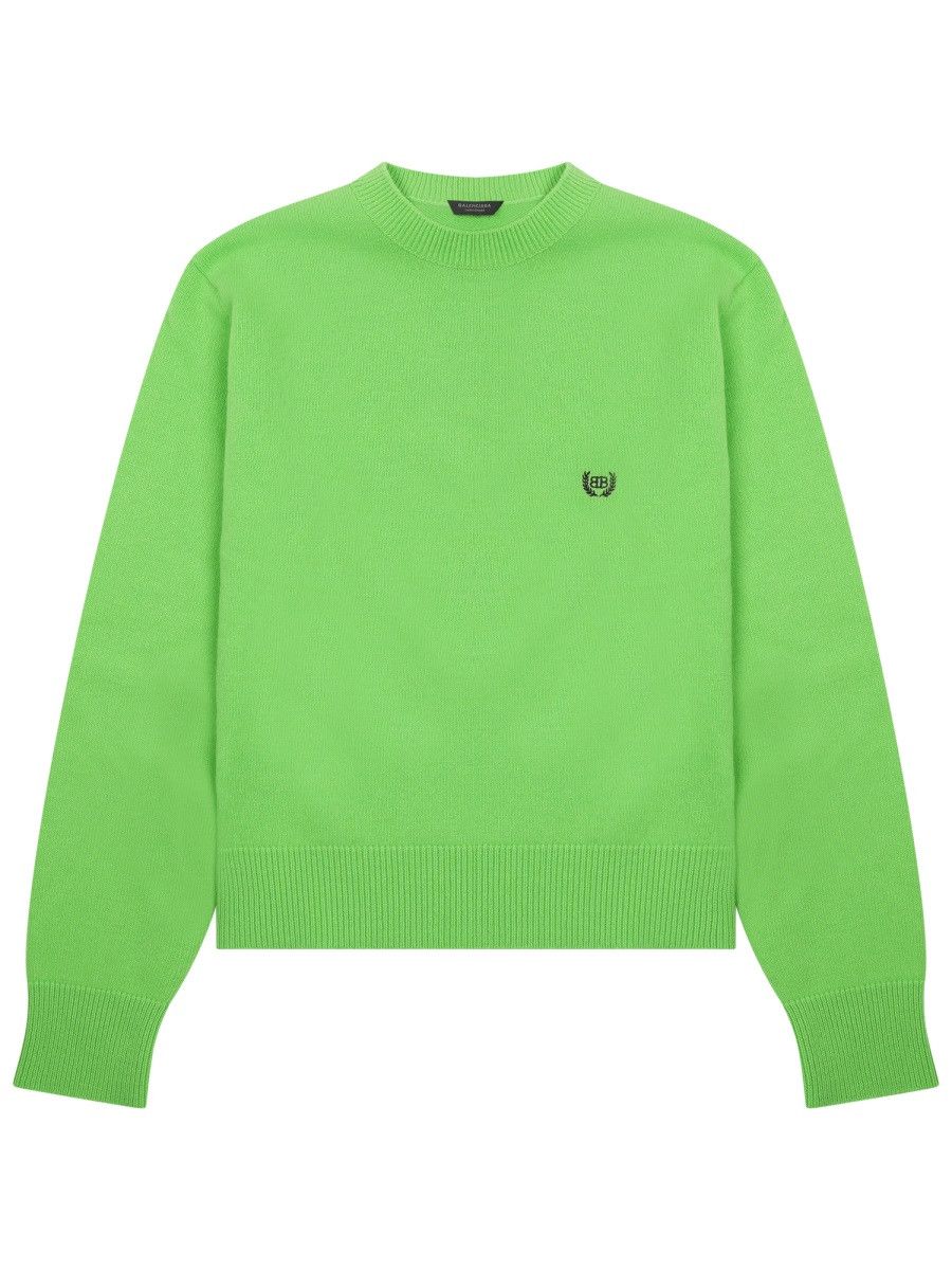 Balenciaga BALENCIAGA JERSEY WITH LOGO - GREEN Size S / US 4 / IT 40 - 1 Thumbnail