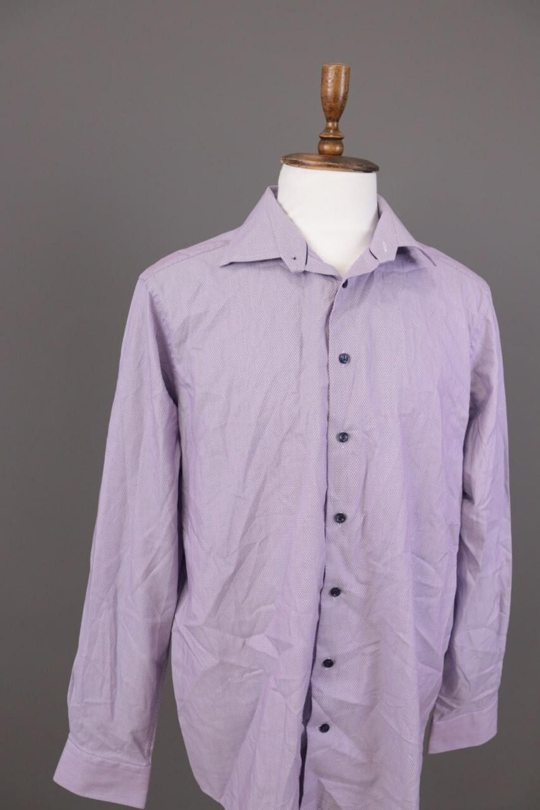 Eton Eton Contemporary Purple Oxford Shirt Size 45 / 17.75 / XXL Size US XXL / EU 58 / 5 - 5 Thumbnail