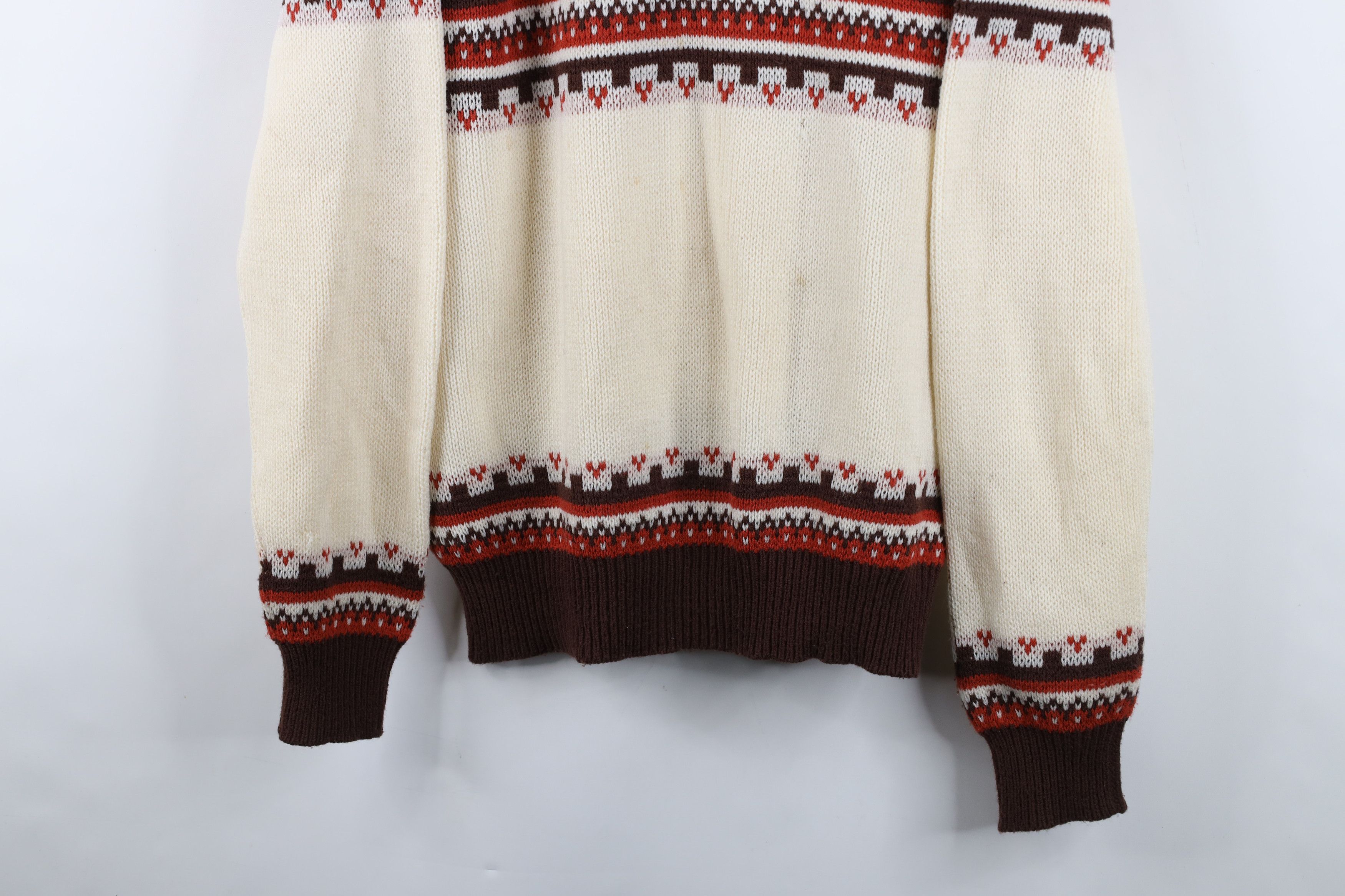 Vintage Vintage 60s 70s Mid Century Modern MCM Sweater Earth Tone Size US XL / EU 56 / 4 - 3 Thumbnail