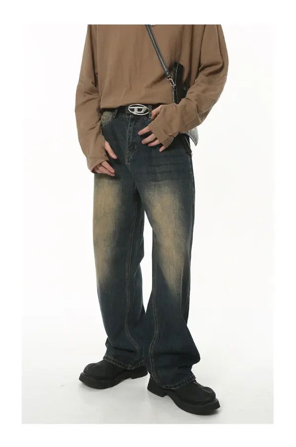 Japanese Brand VIBE Loose wide-leg vintage distressed American jeans Size US 32 / EU 48 - 7 Thumbnail