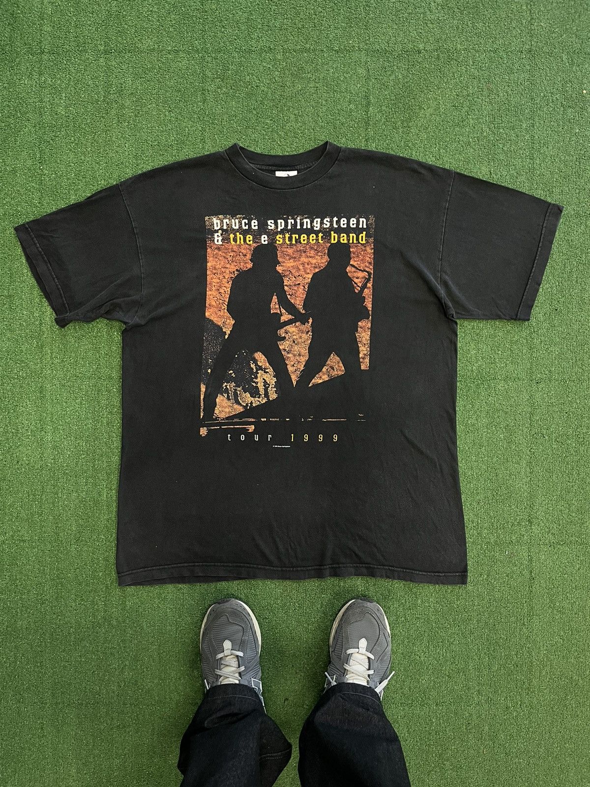 VTG Vintage outlet Bruce Springsteen 1999 Band Tour Tee T-Shirt, Size Large