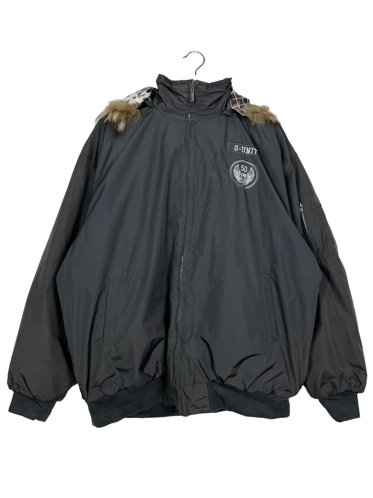 G-Unit 🔥 G UNIT FAUX FUR HOODIE BOMBER JACKET Size US XL / EU 56 / 4 - 2 Thumbnail