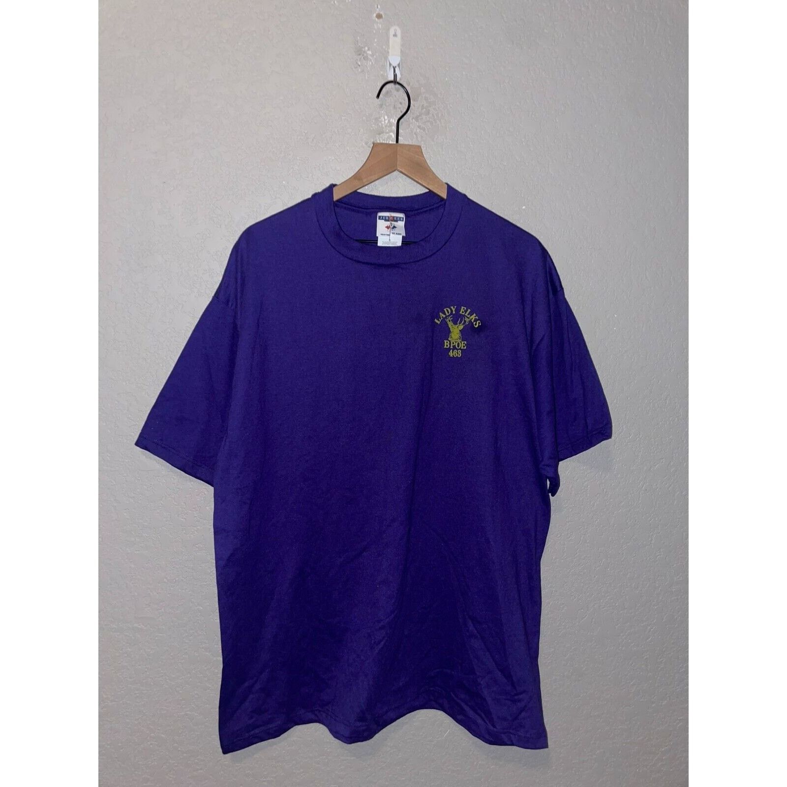 Jerzees Vintage Lady Elks Shirt BPOE 463 Deer Tee HOLE XL 90s VTG Size US XL / EU 56 / 4 - 1 Thumbnail