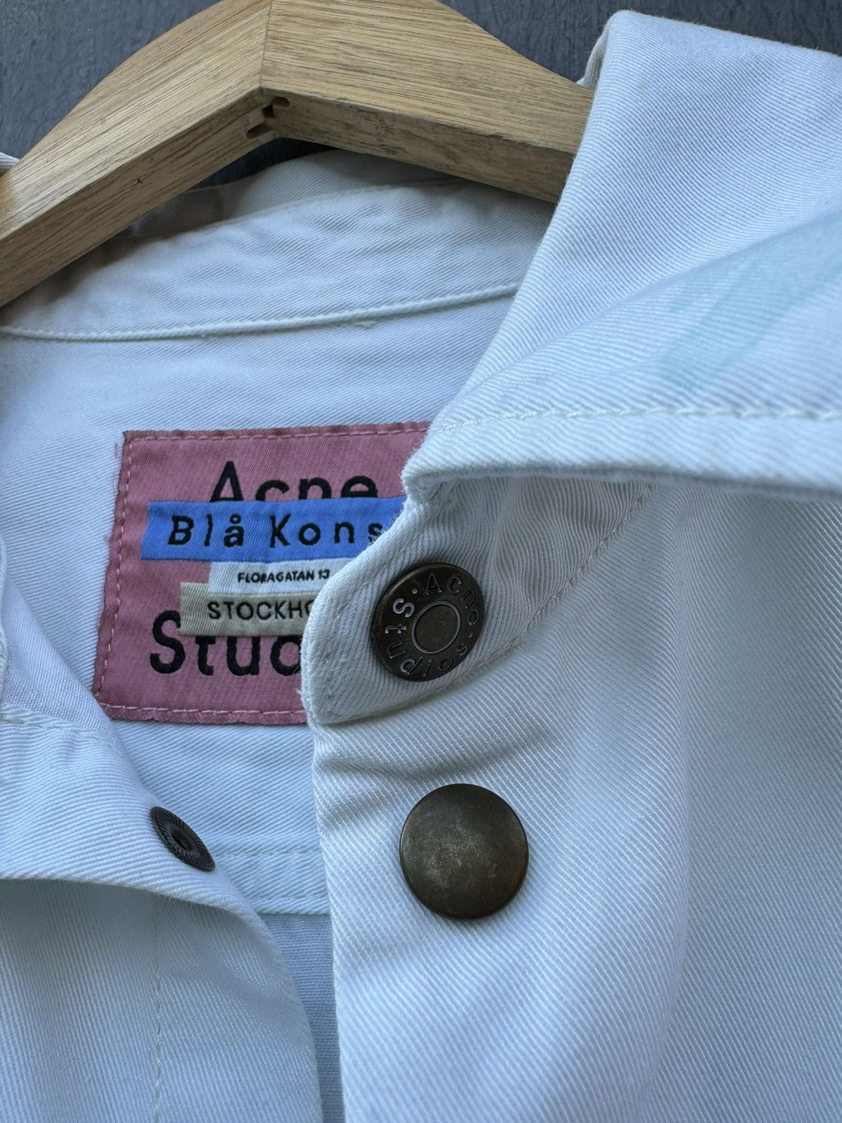 Acne Studios Acne Studios Bla Konst Splatter Painted Denim shirt size M/L Size US M / EU 48-50 / 2 - 8 Thumbnail