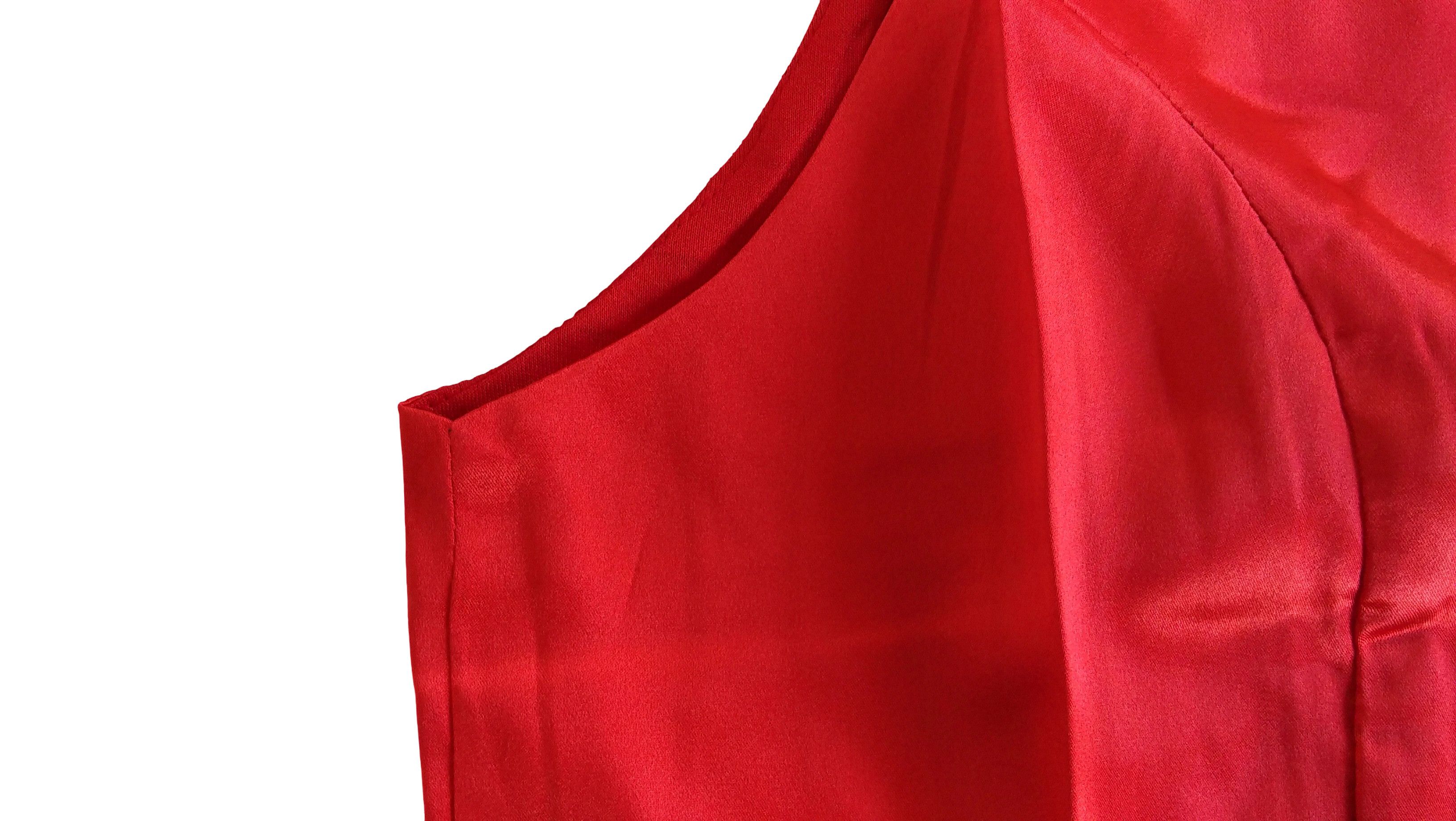 Other Red satin sleeveless women dress Size M / US 6-8 / IT 42-44 - 7 Thumbnail