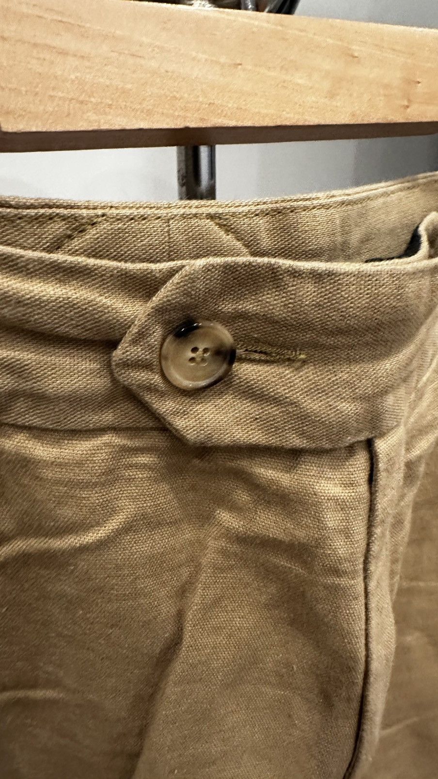 Kenzo Kenzo Linen Beige Trousers Size US 36 / EU 52 - 3 Thumbnail