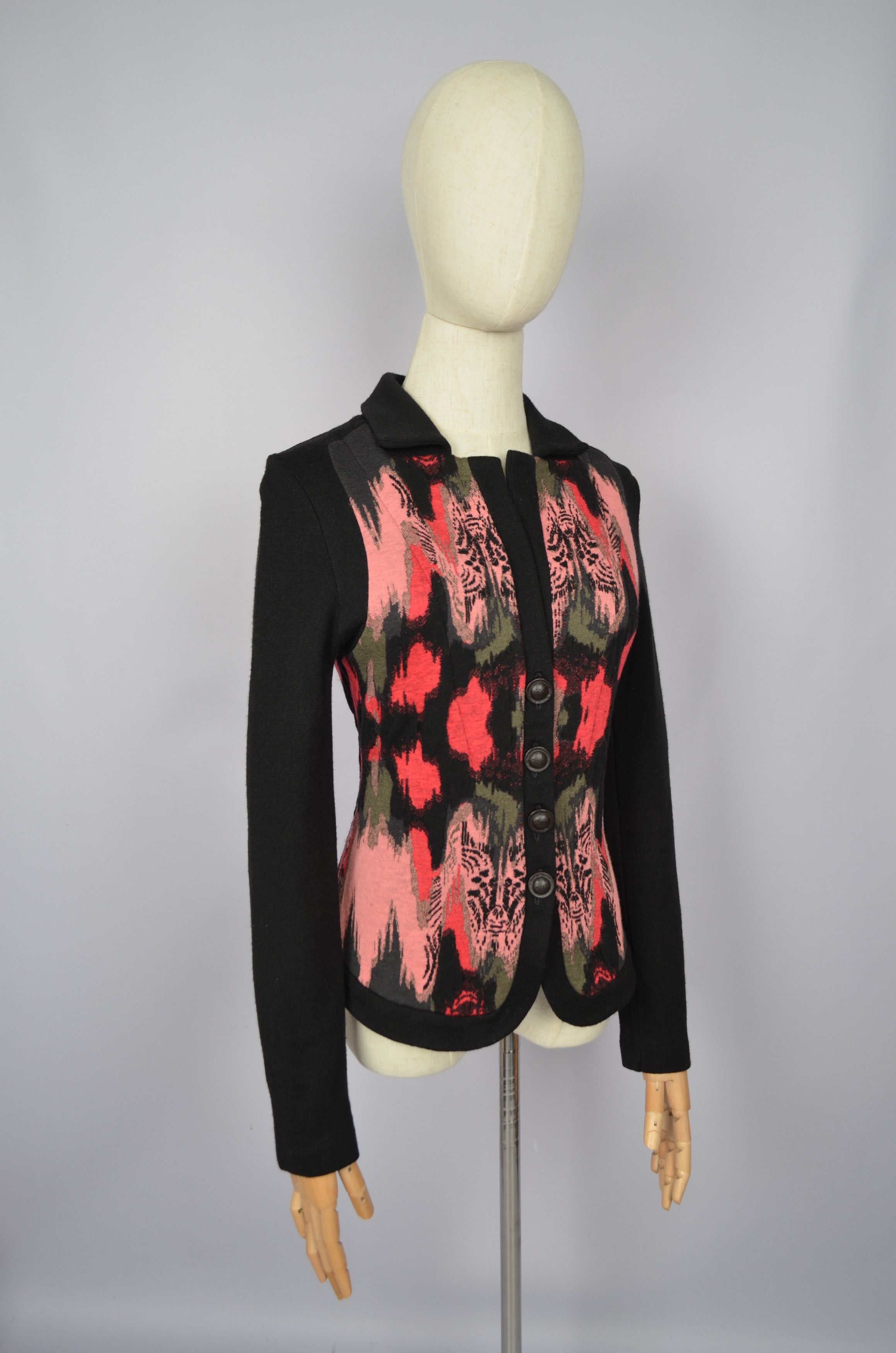 Aldo × Designer Aldomartins Multicolored Patterned Cardigan Sweater US4/UK8 Size S / US 4 / IT 40 - 13 Thumbnail
