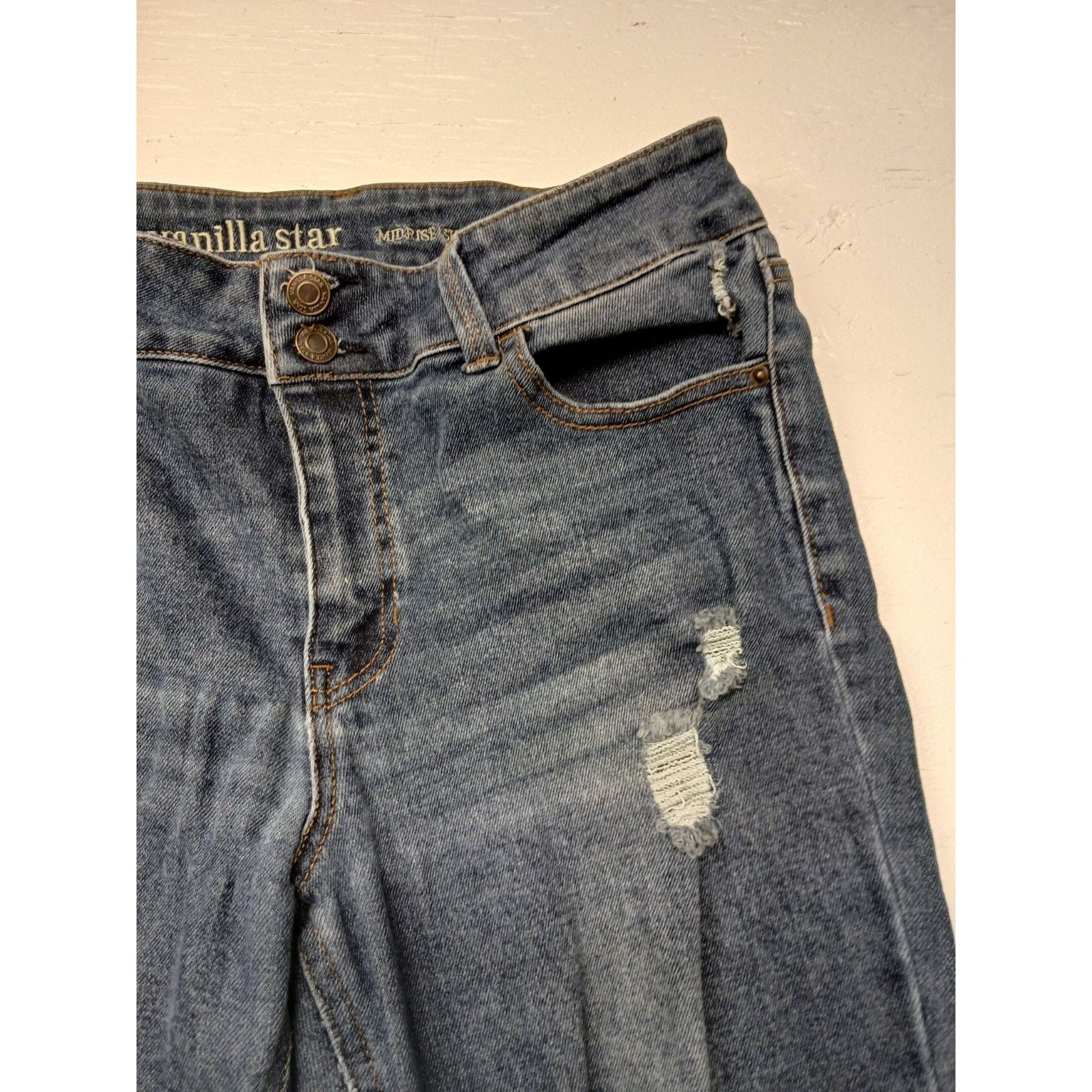 Other Vanilla Star (13)Women's Mid-Rise Skinny Blue Denim Jeans Size 32" / US 10 / IT 46 - 6 Thumbnail